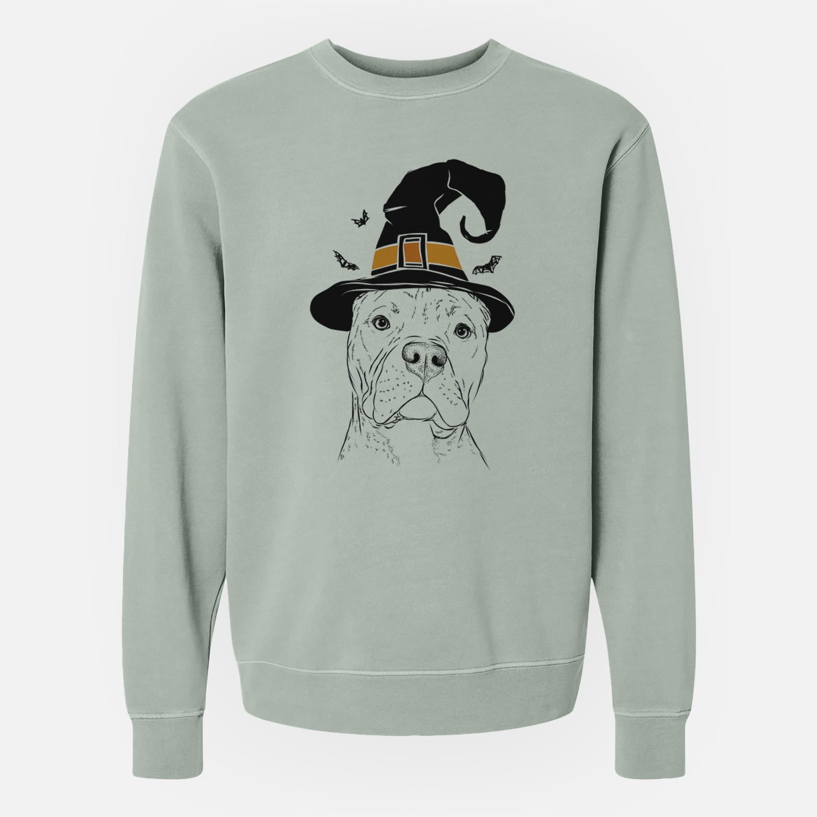 Witch Bam Bam the Pitbull - Unisex Pigment Dyed Crew Sweatshirt