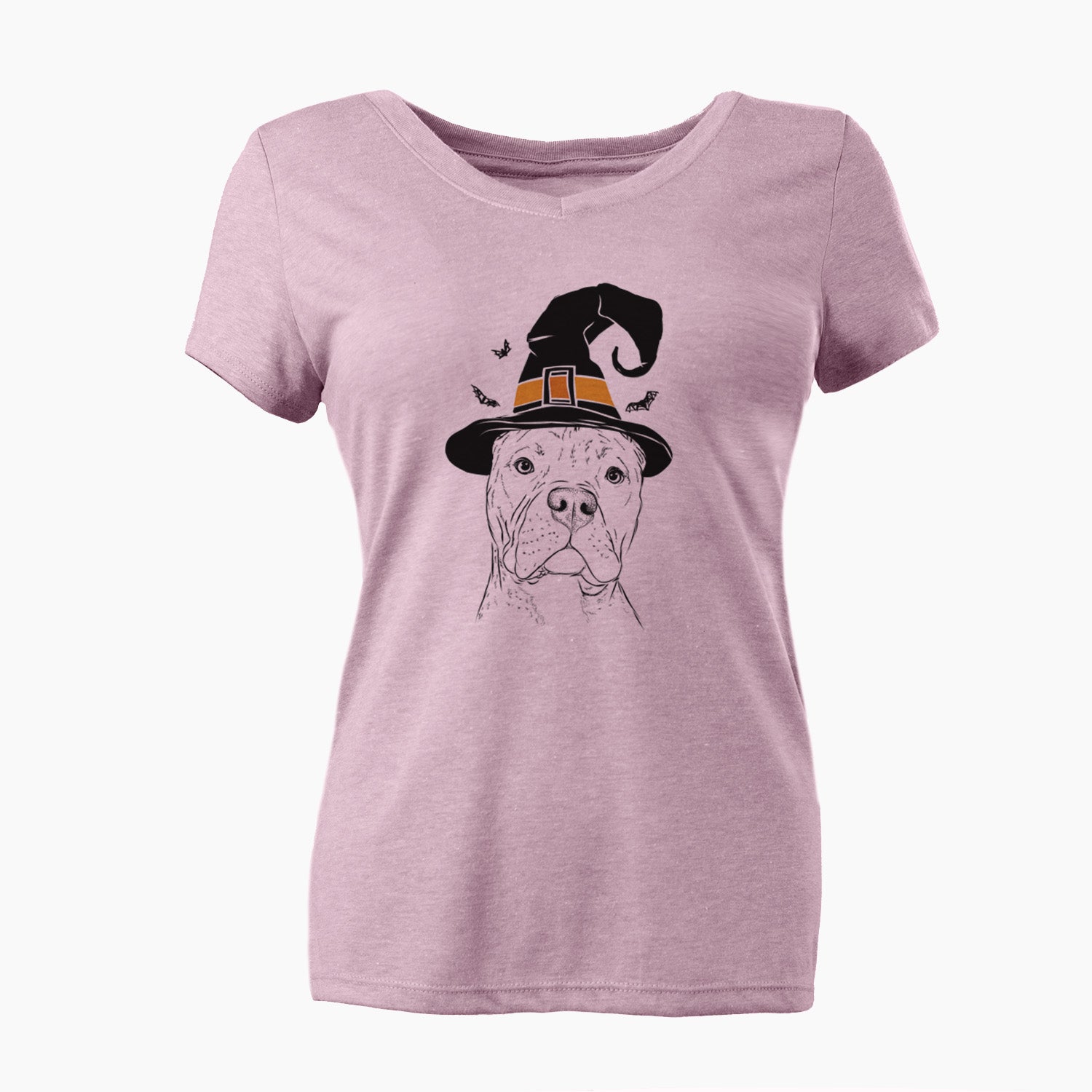 Witch Bam Bam the Pitbull - Women's Perfect V-neck Shirt