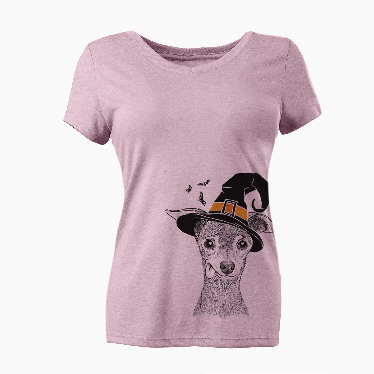 Witch Bebe the Chihuahua - Women's Perfect V-neck Shirt