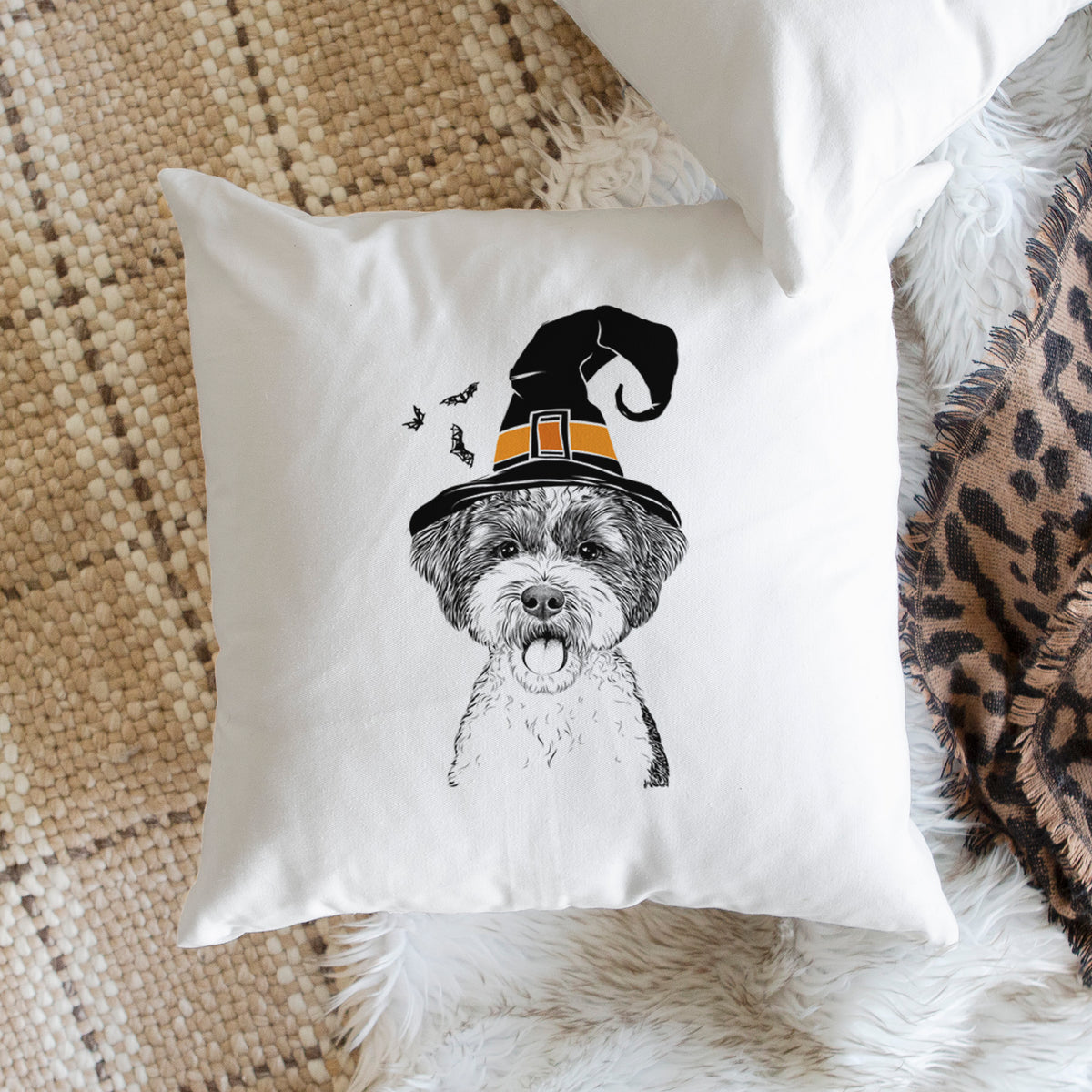 Bella the Cockapoo - Throw Pillow Cover