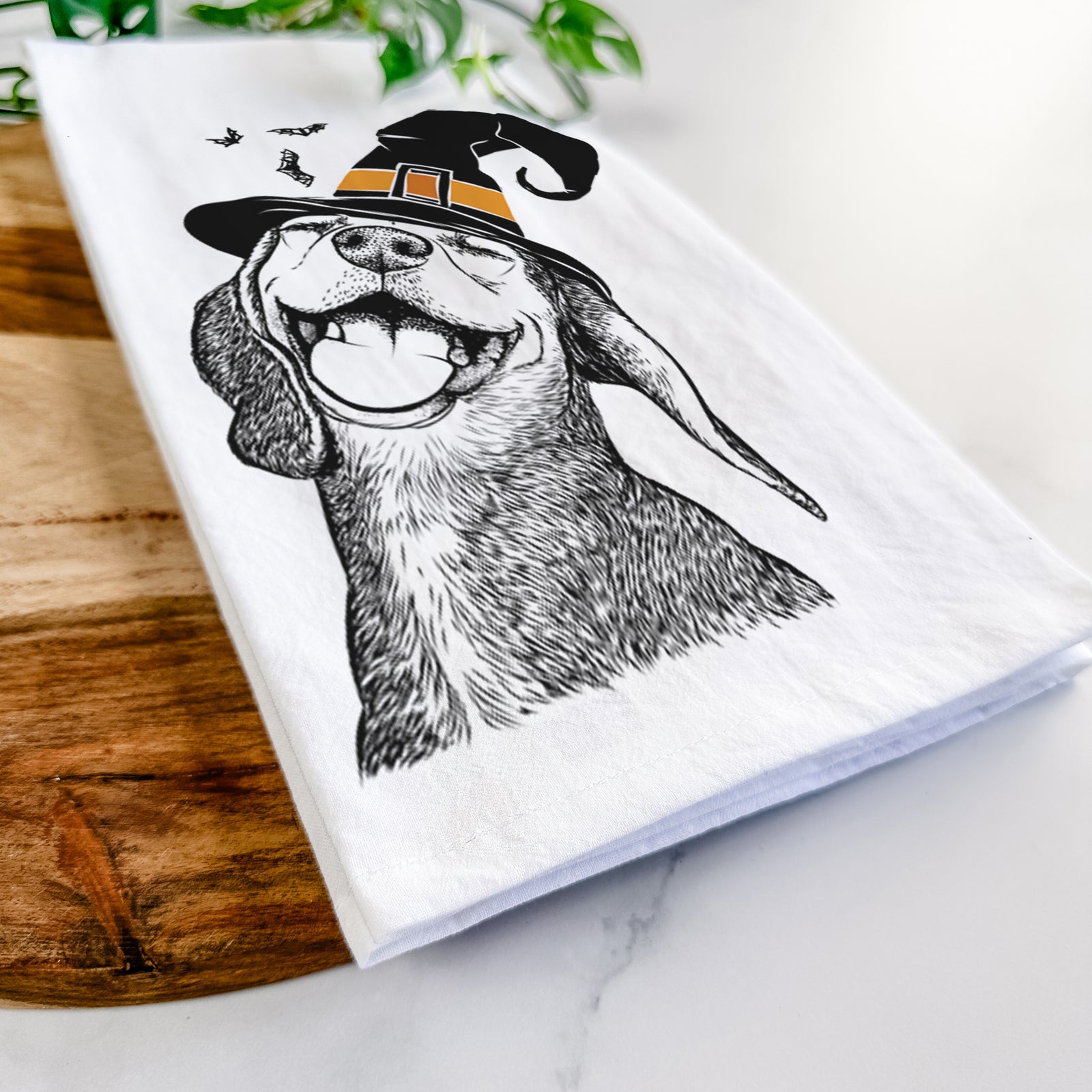 Belle the Hound Mix Tea Towel