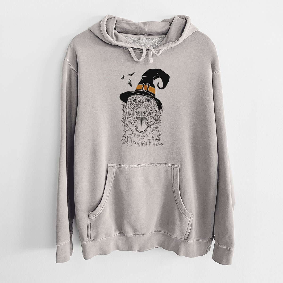 Witch Bennett the Doodle - Unisex Pigment Dyed Hoodie