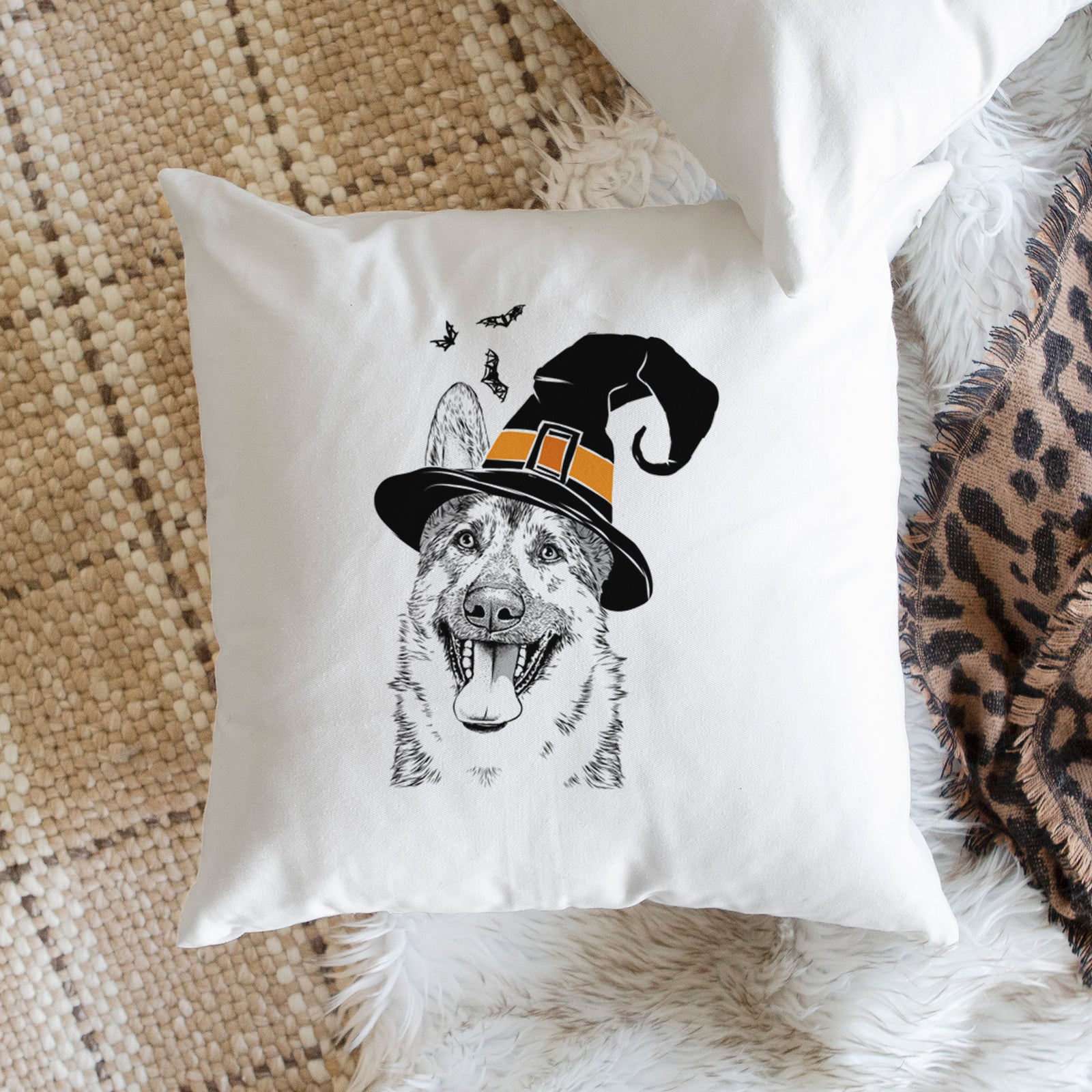 Benson the German Shepherd - Throw Pillow Cover