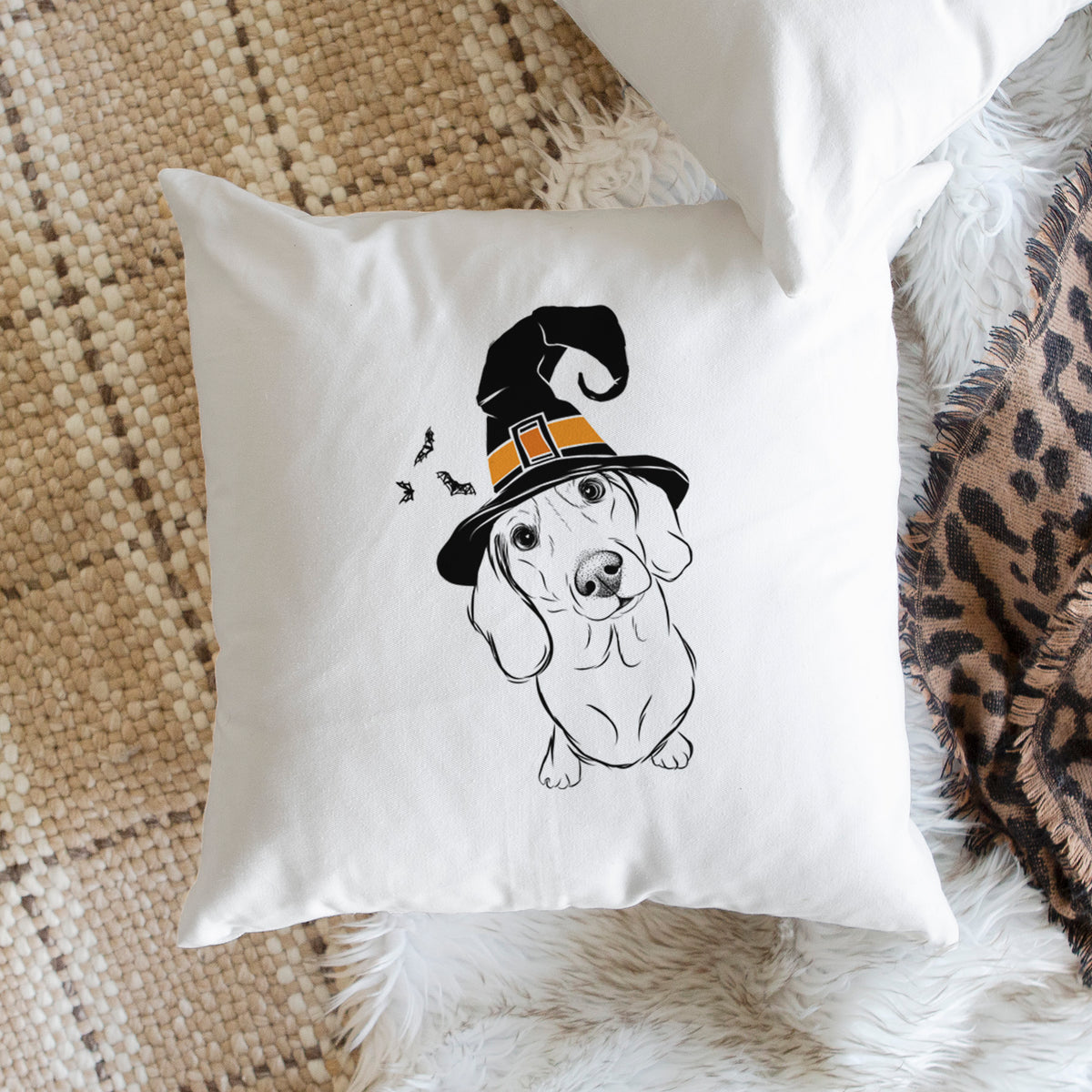 Bill the Dachshund - Throw Pillow Cover