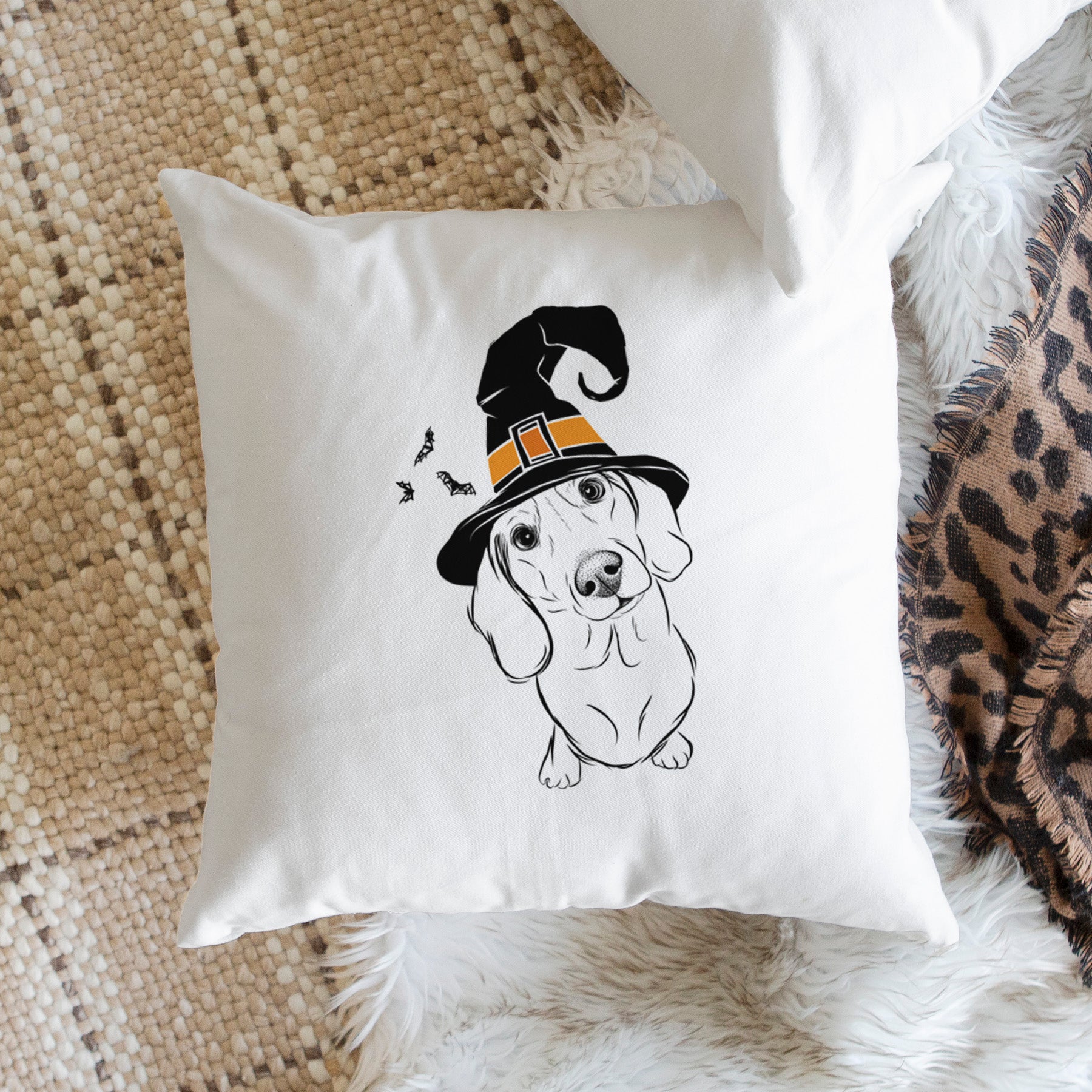 Bill the Dachshund - Throw Pillow Cover