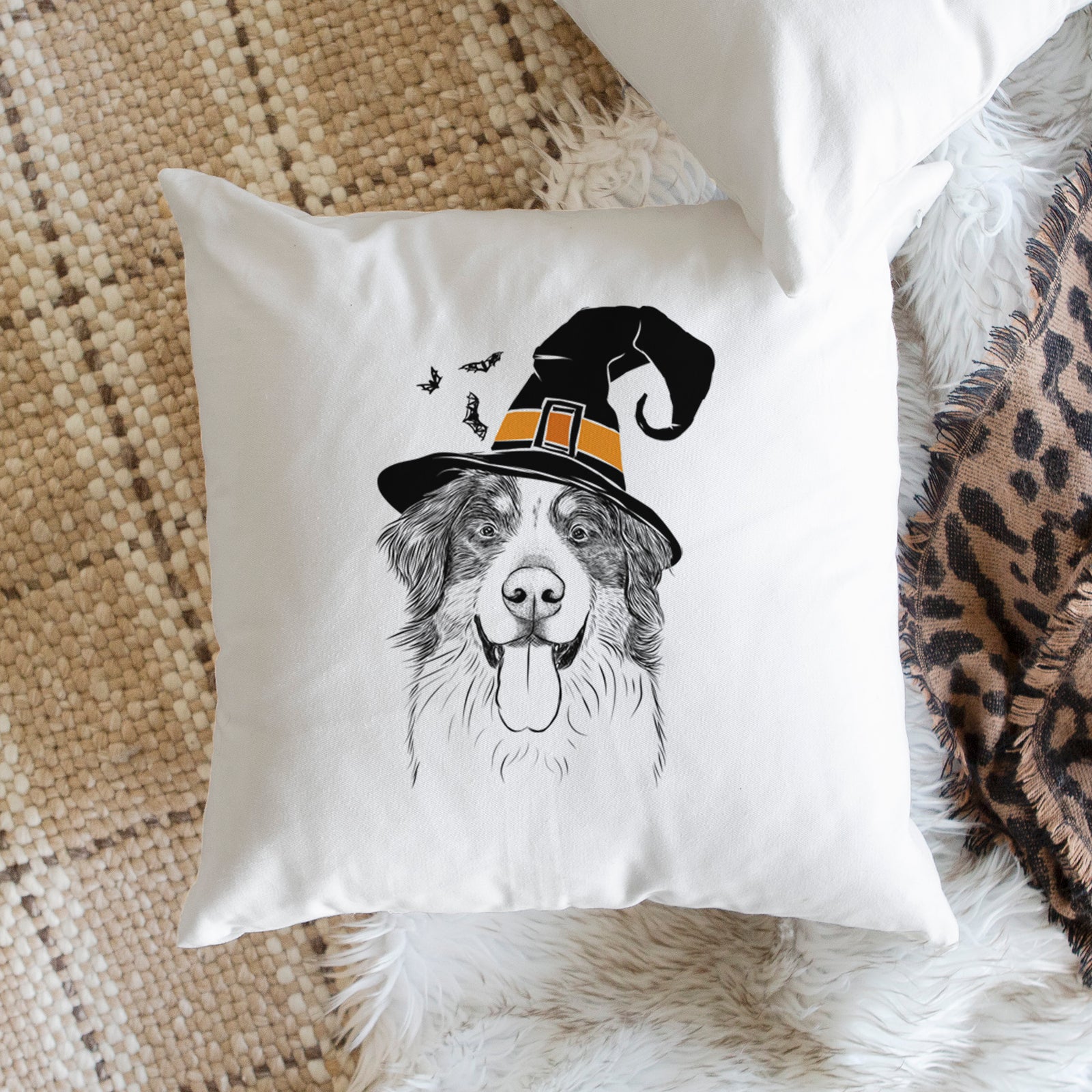 Blaze the Bernese Mountain Dog - Throw Pillow Cover
