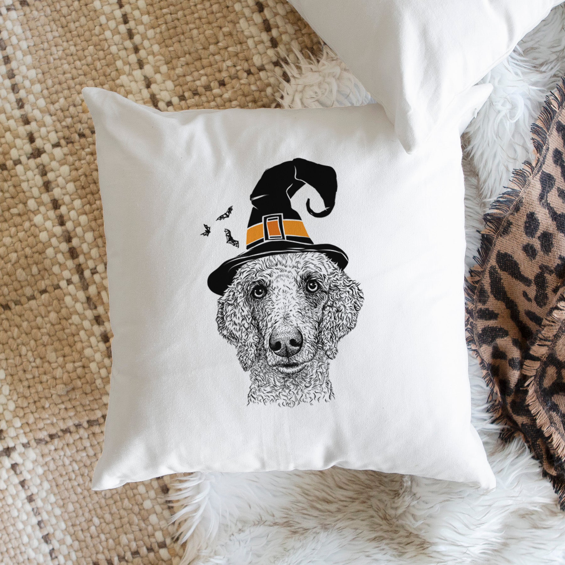 Blossom the Poodle - Throw Pillow Cover