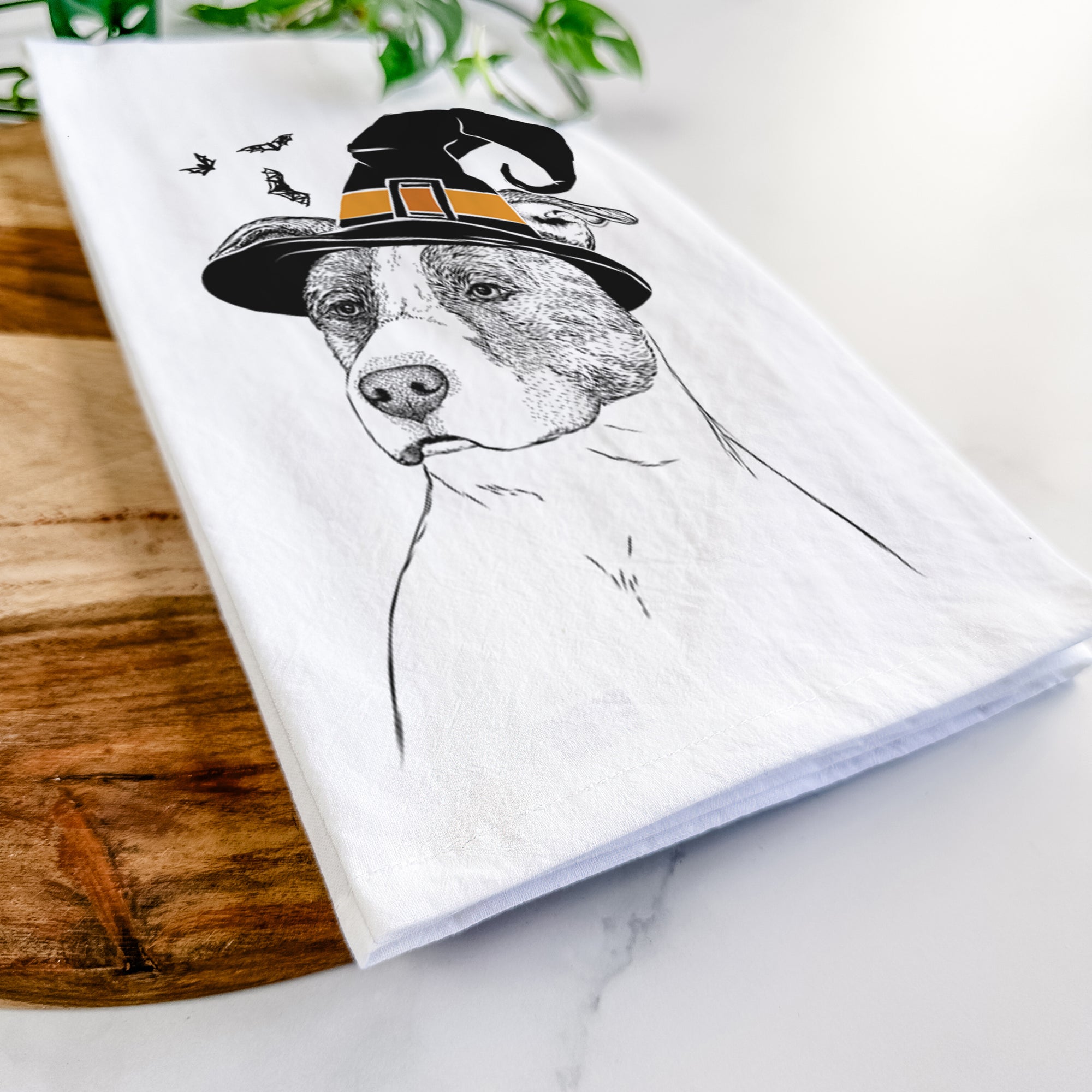 Blu the Pitbull Tea Towel