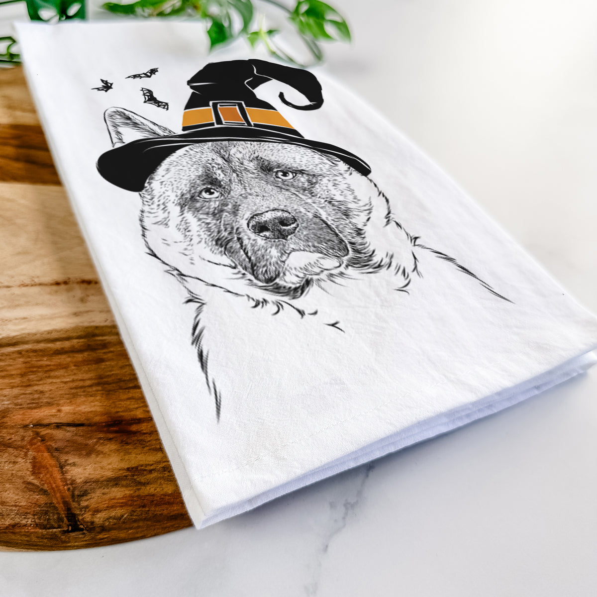 Bo the American Akita Tea Towel