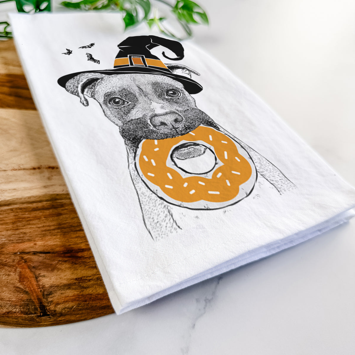 Bo the Boxer Tea Towel