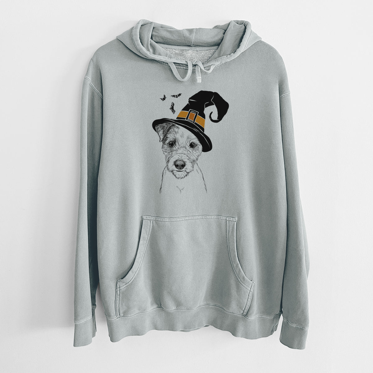 Witch Bogart the Parson Russell Terrier - Unisex Pigment Dyed Hoodie