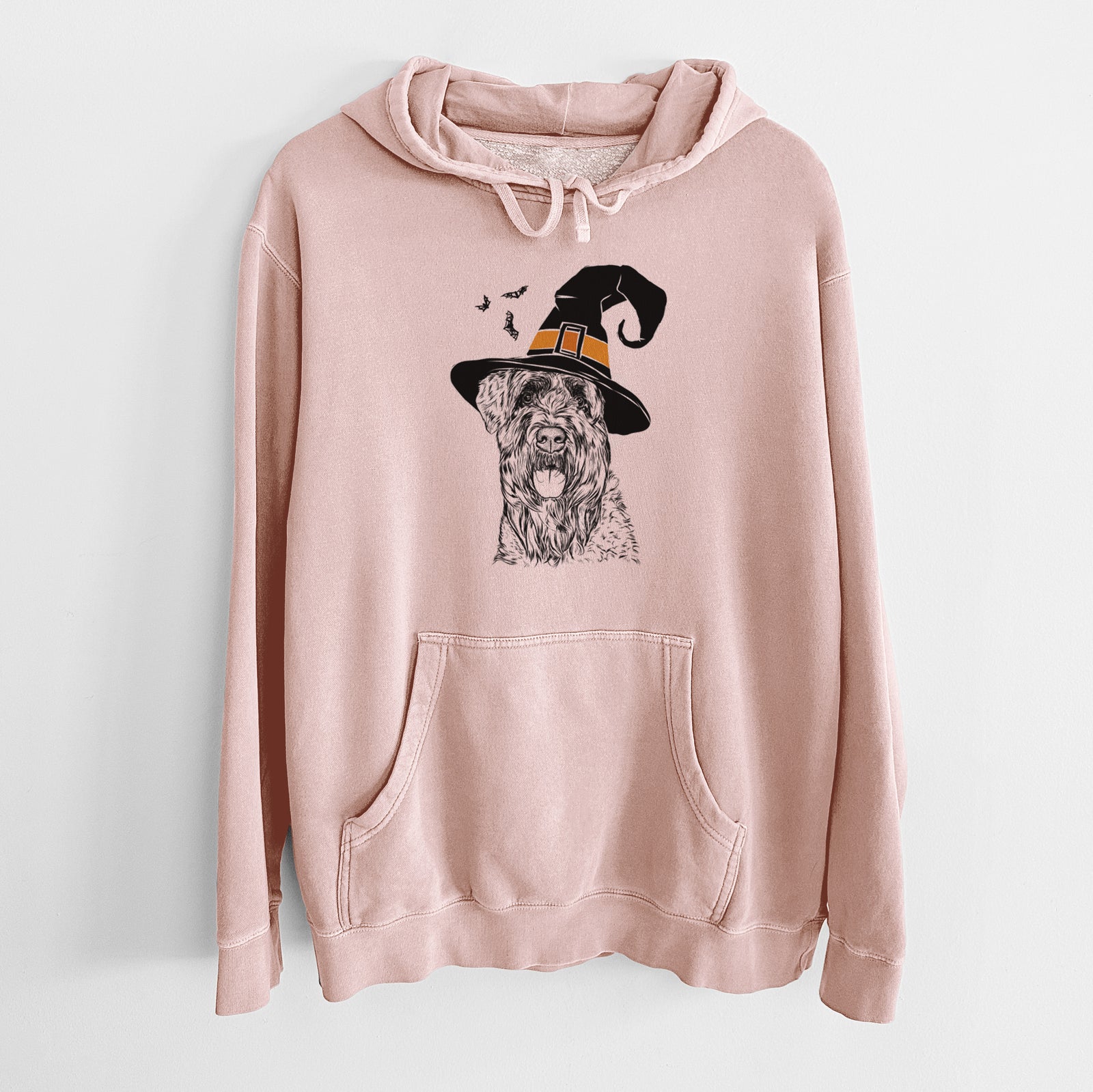 Witch Bonnie the Bouvier Des Flandres - Unisex Pigment Dyed Hoodie