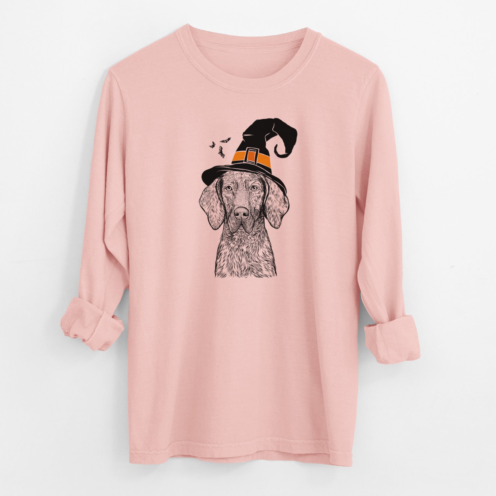 Witch Boone the Plott Hound - Men's Heavyweight 100% Cotton Long Sleeve