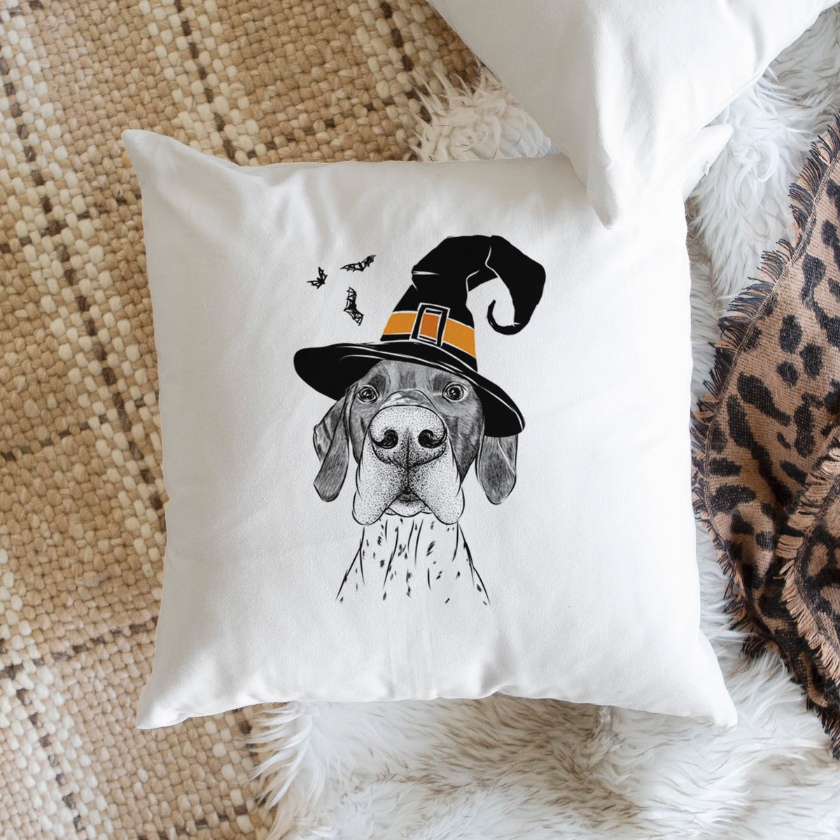 Booze the German Shorthaired Pointer - Throw Pillow Cover