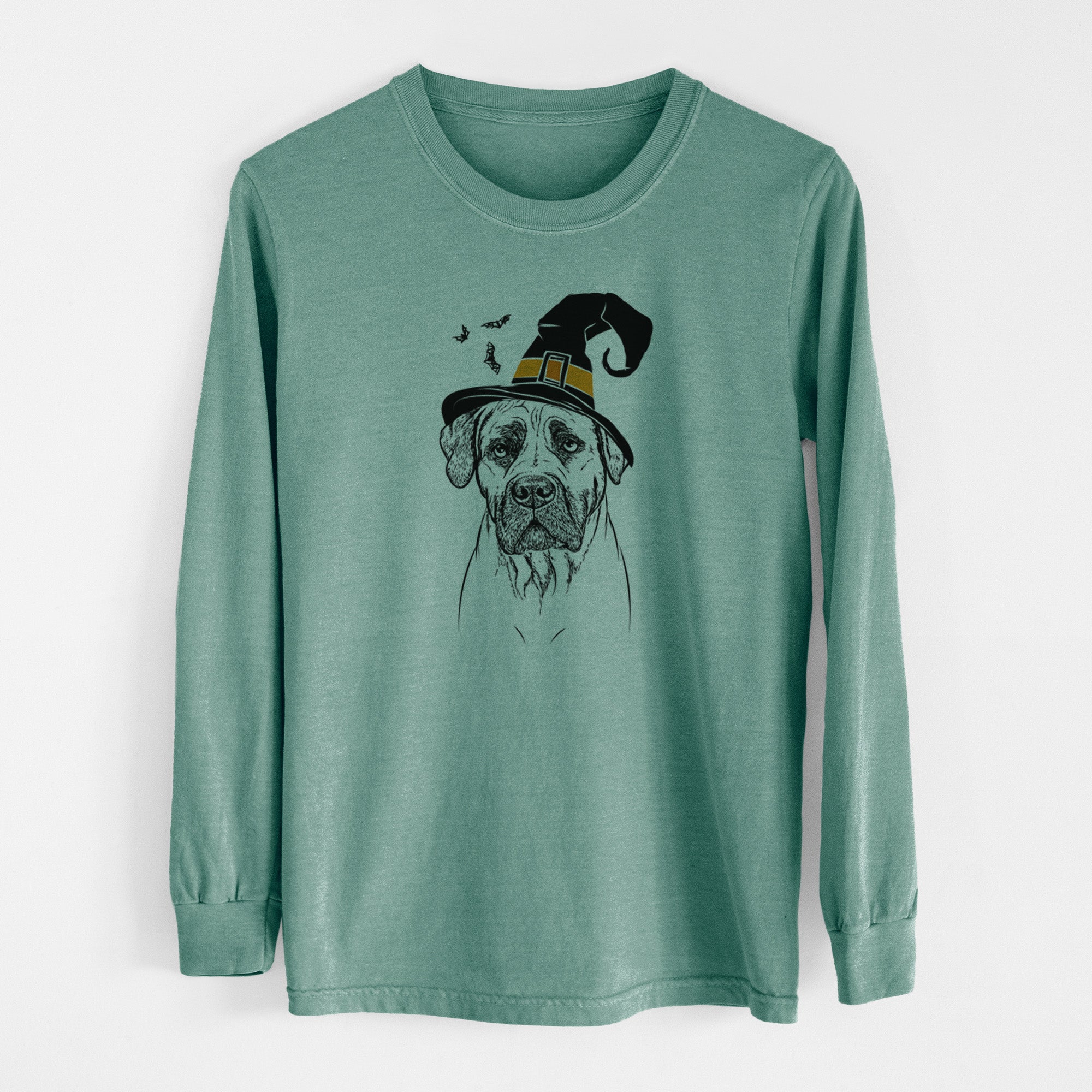 Witch Boris the Boerboel - Men's Heavyweight 100% Cotton Long Sleeve