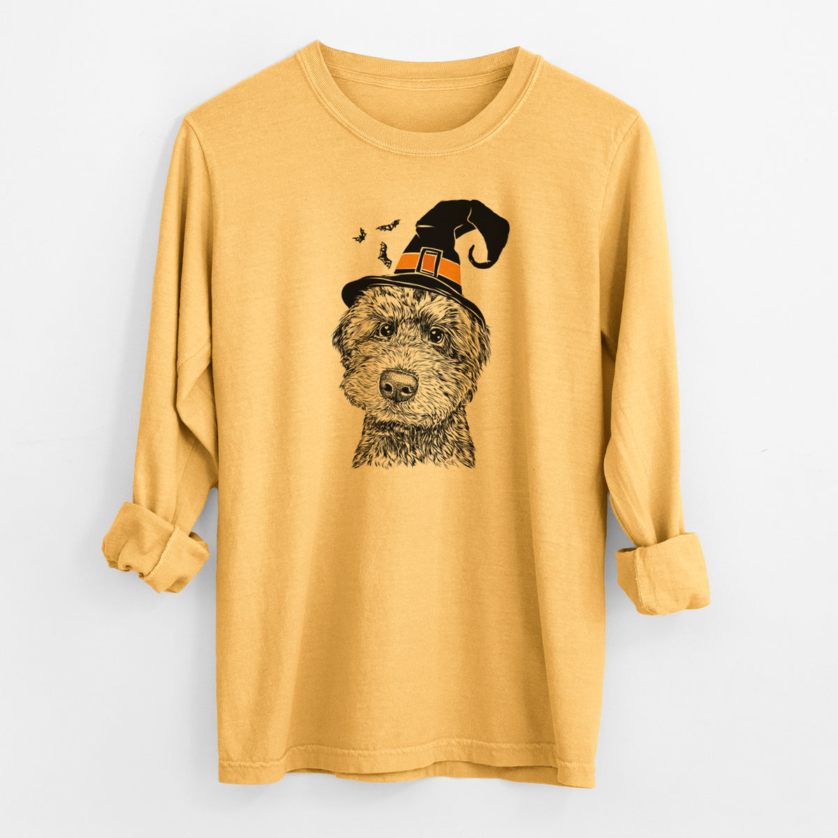 Witch Bowser the Whoodle - Men's Heavyweight 100% Cotton Long Sleeve
