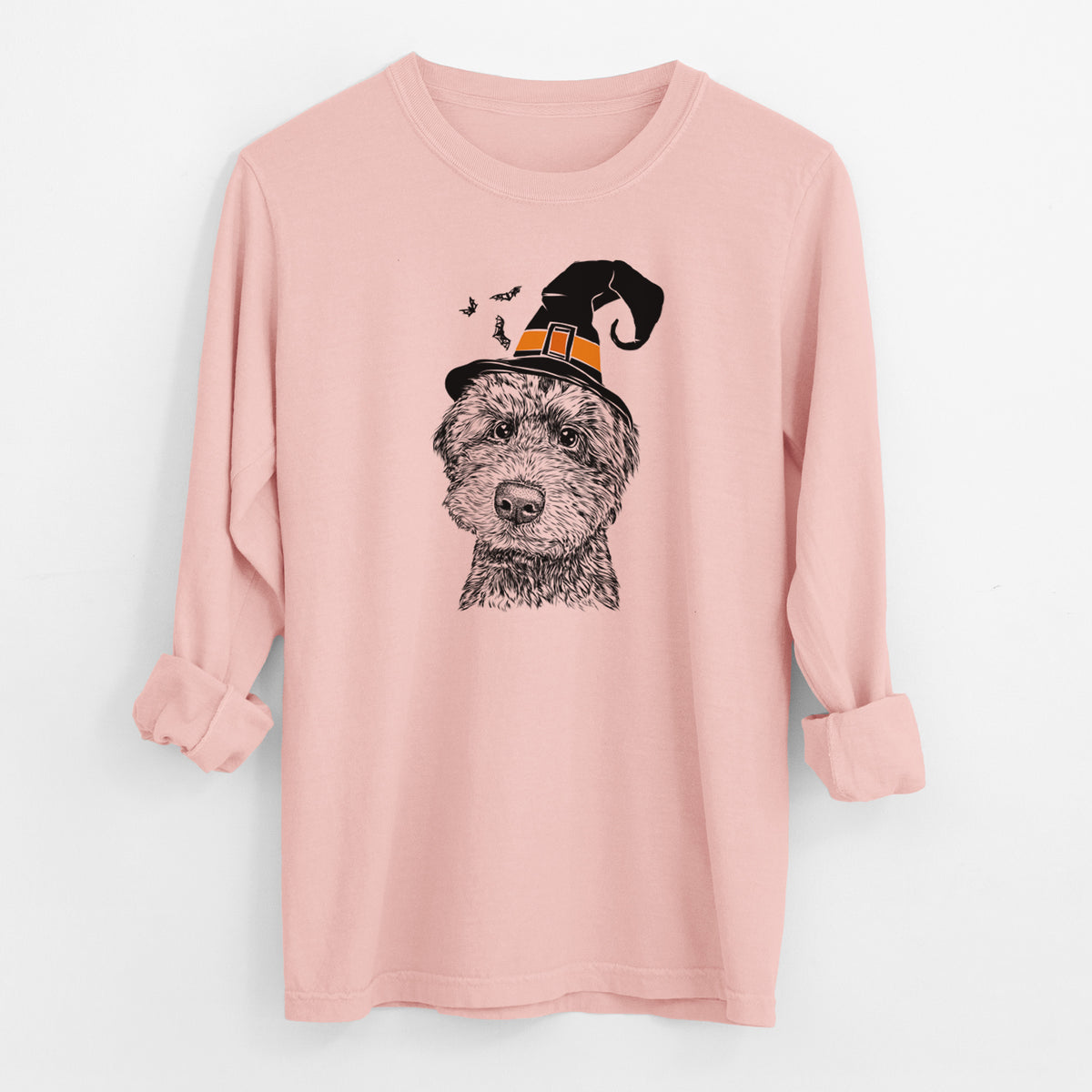 Witch Bowser the Whoodle - Men's Heavyweight 100% Cotton Long Sleeve