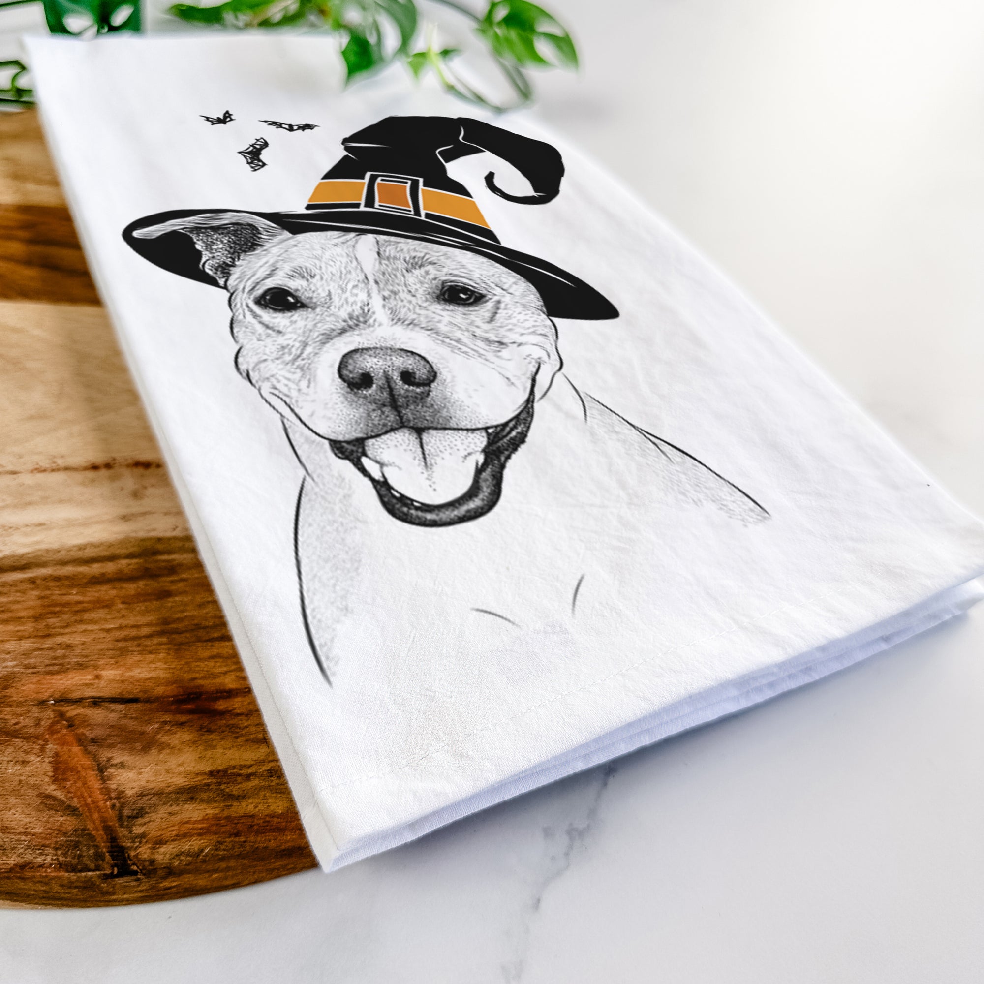 BrookLyn the Staffordshire Bull Terrier Tea Towel