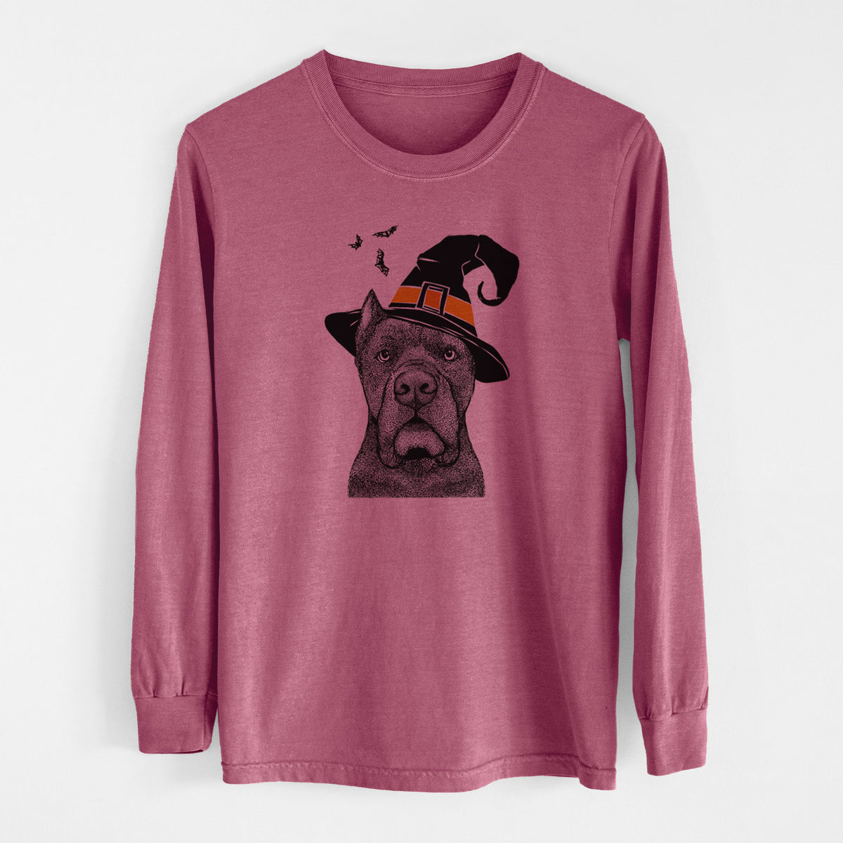 Witch Bruno the Cane Corso - Men's Heavyweight 100% Cotton Long Sleeve