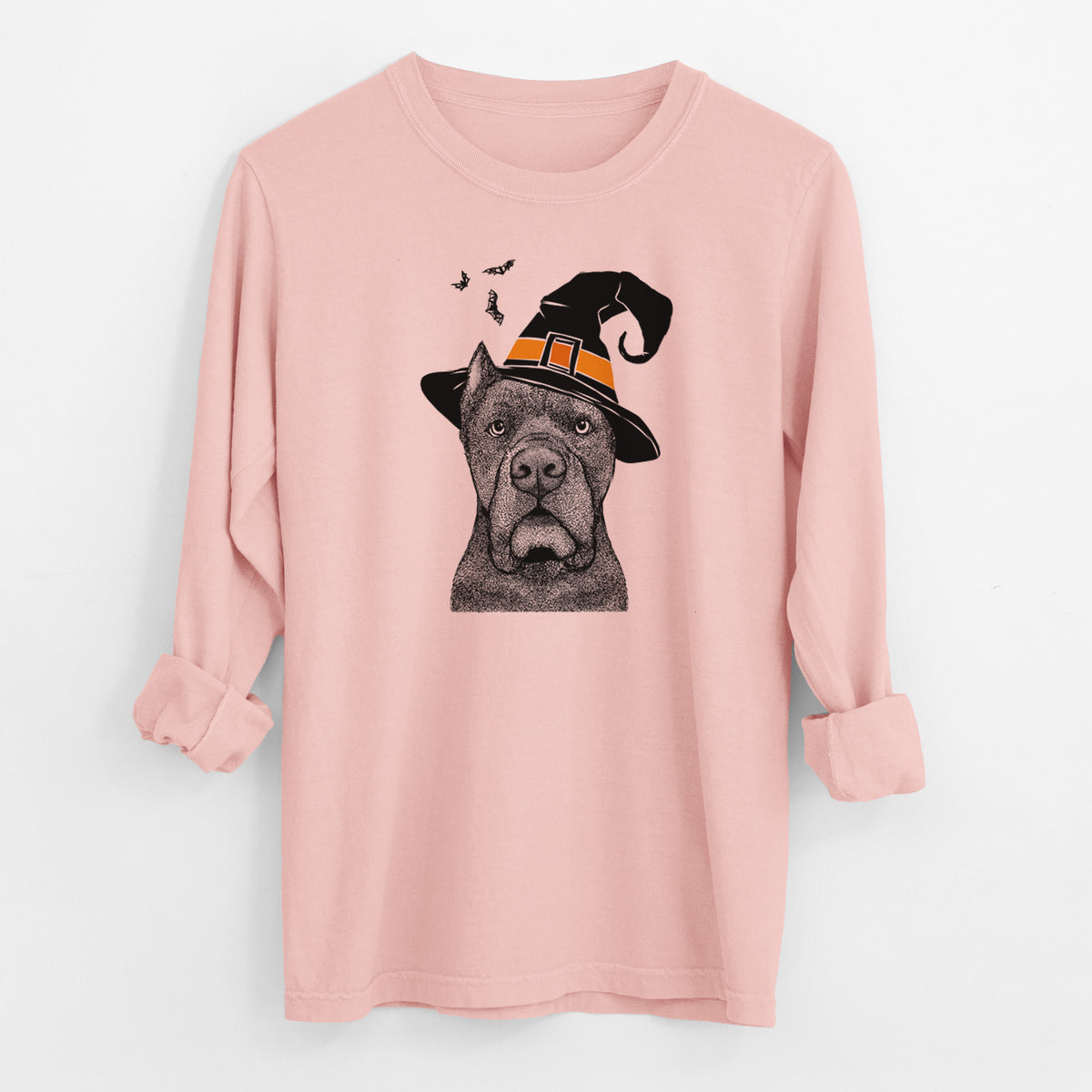 Witch Bruno the Cane Corso - Men's Heavyweight 100% Cotton Long Sleeve