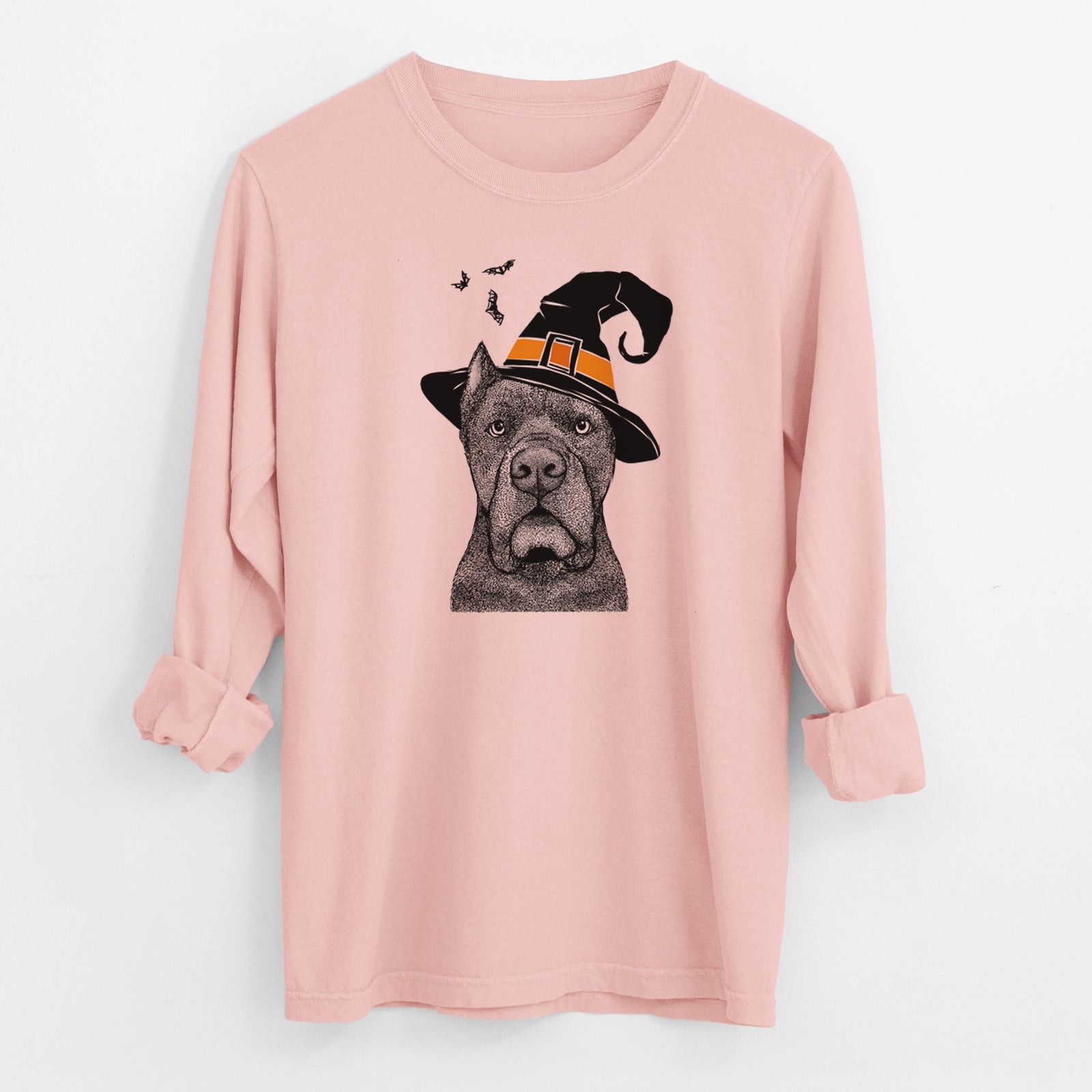 Witch Bruno the Cane Corso - Men's Heavyweight 100% Cotton Long Sleeve