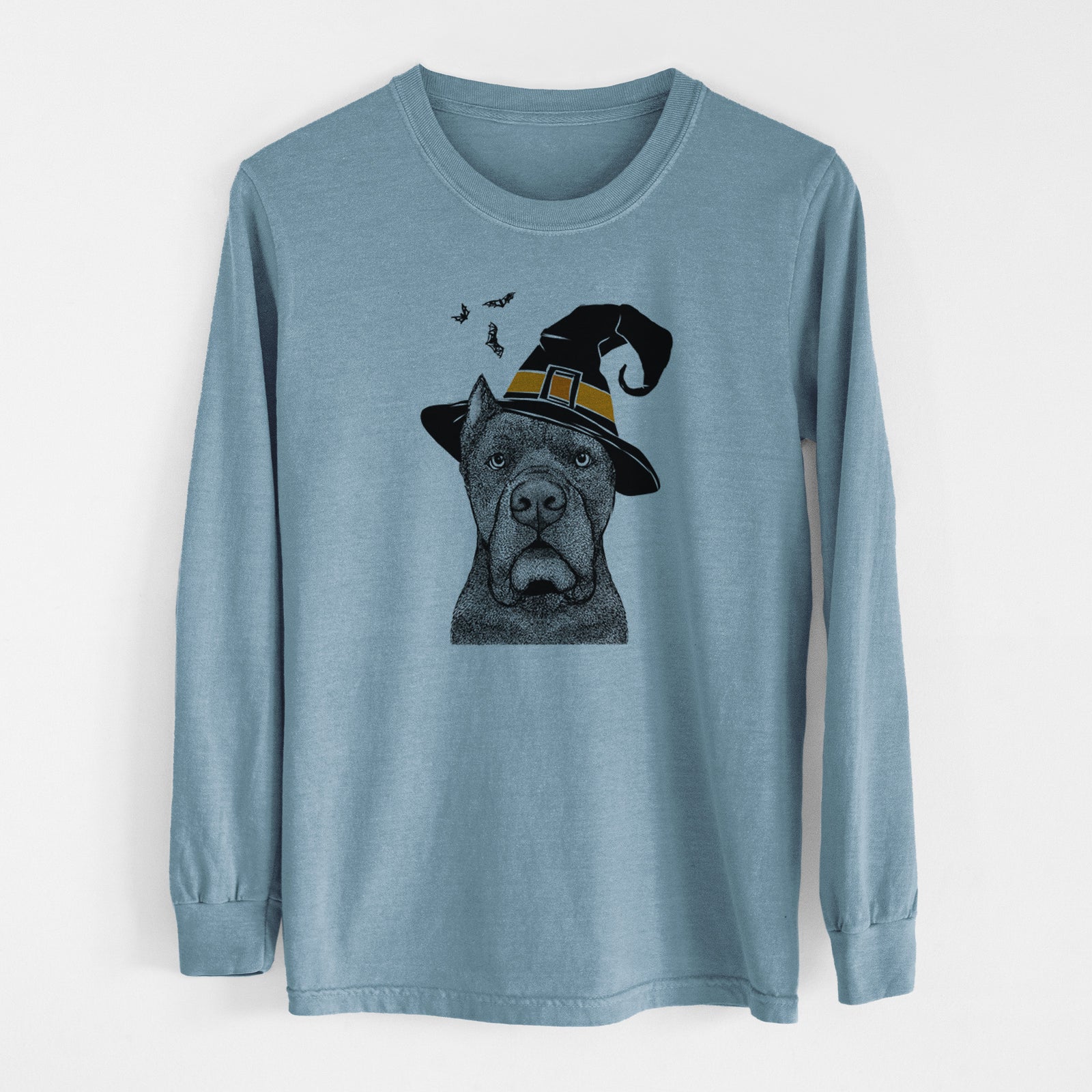 Witch Bruno the Cane Corso - Men's Heavyweight 100% Cotton Long Sleeve