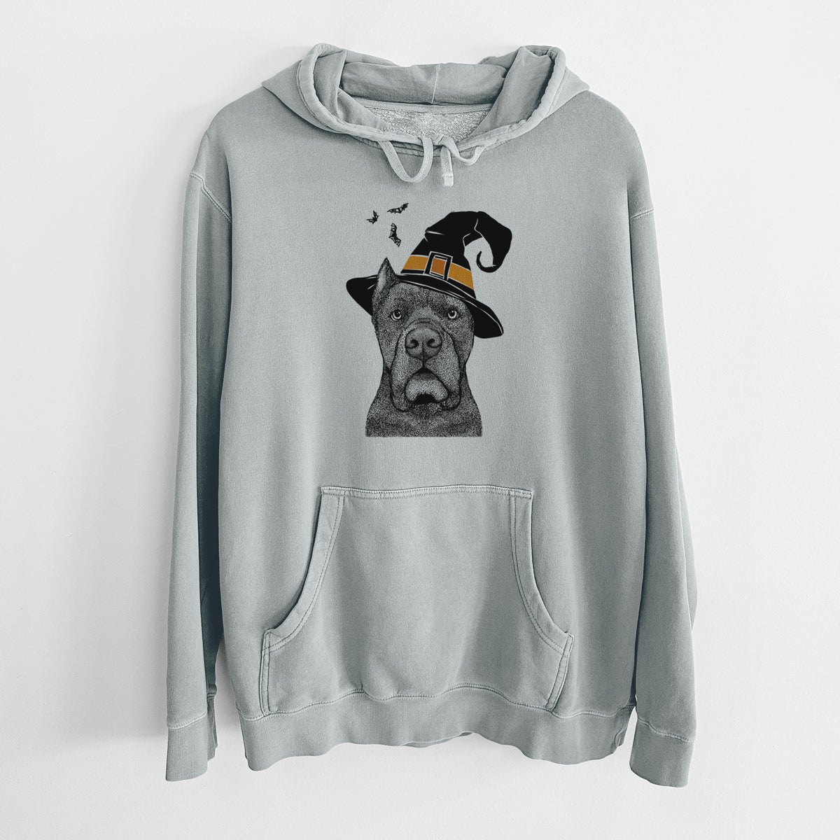 Witch Bruno the Cane Corso - Unisex Pigment Dyed Hoodie