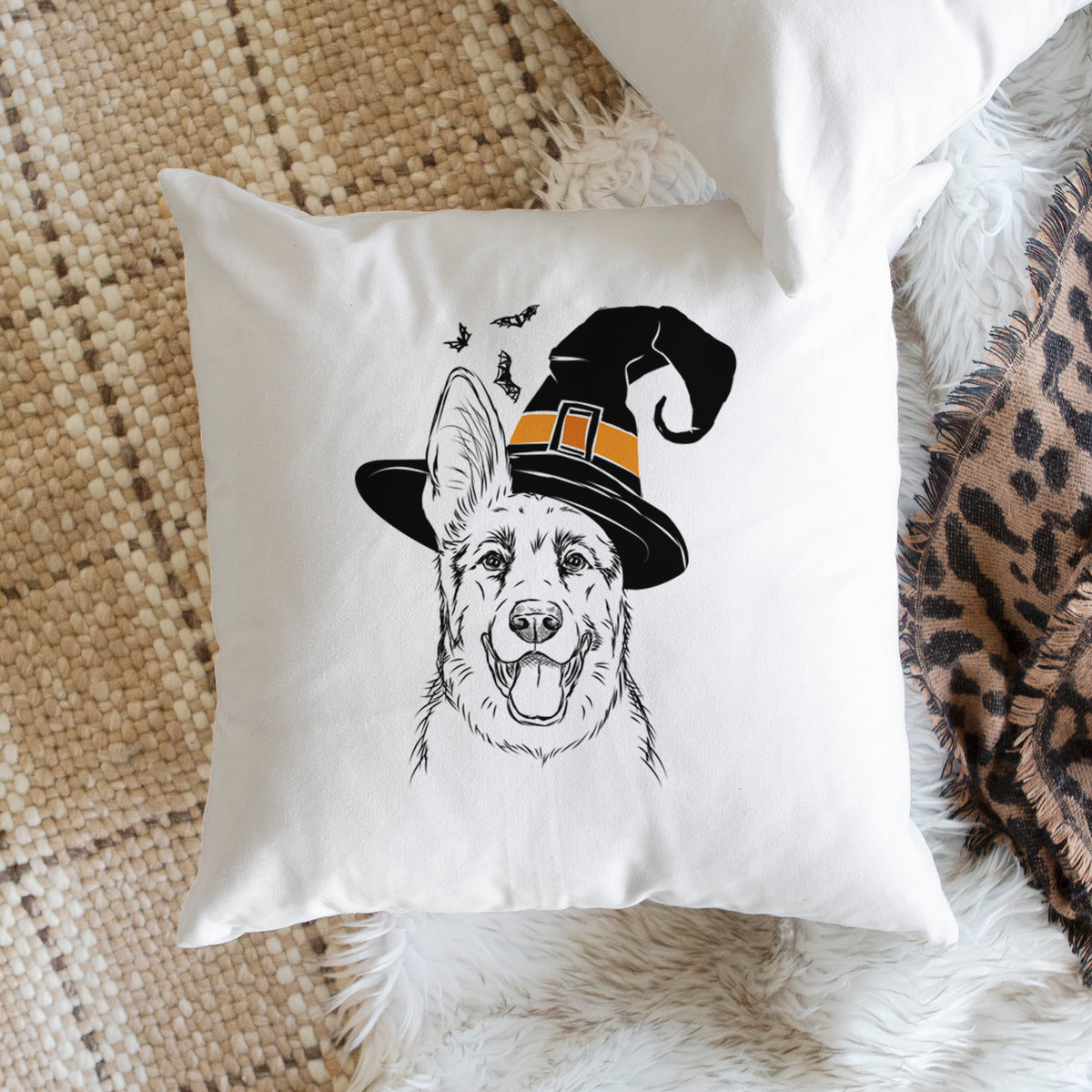 Brutus the German Shepherd - Throw Pillow Cover