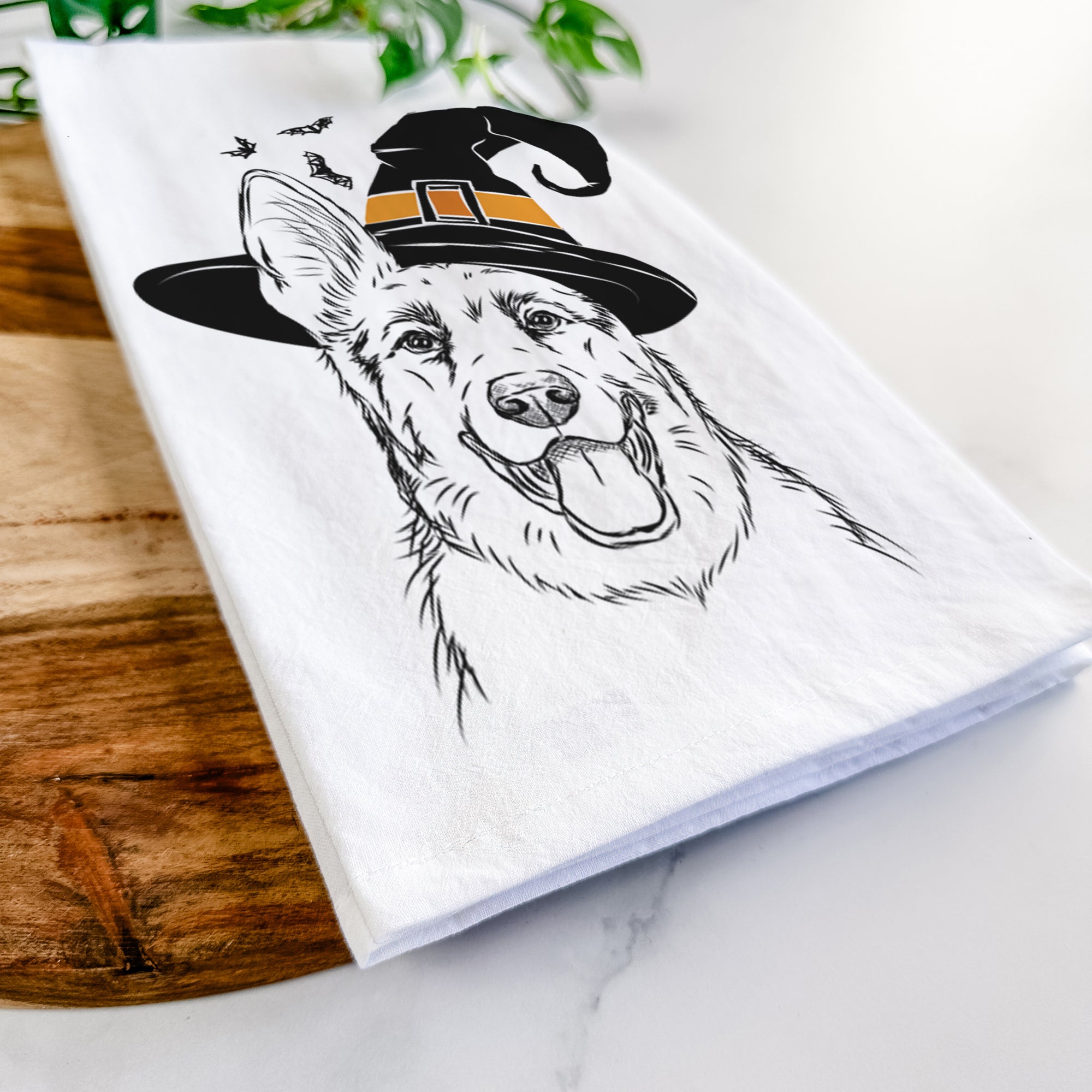 Brutus the German Shepherd Tea Towel