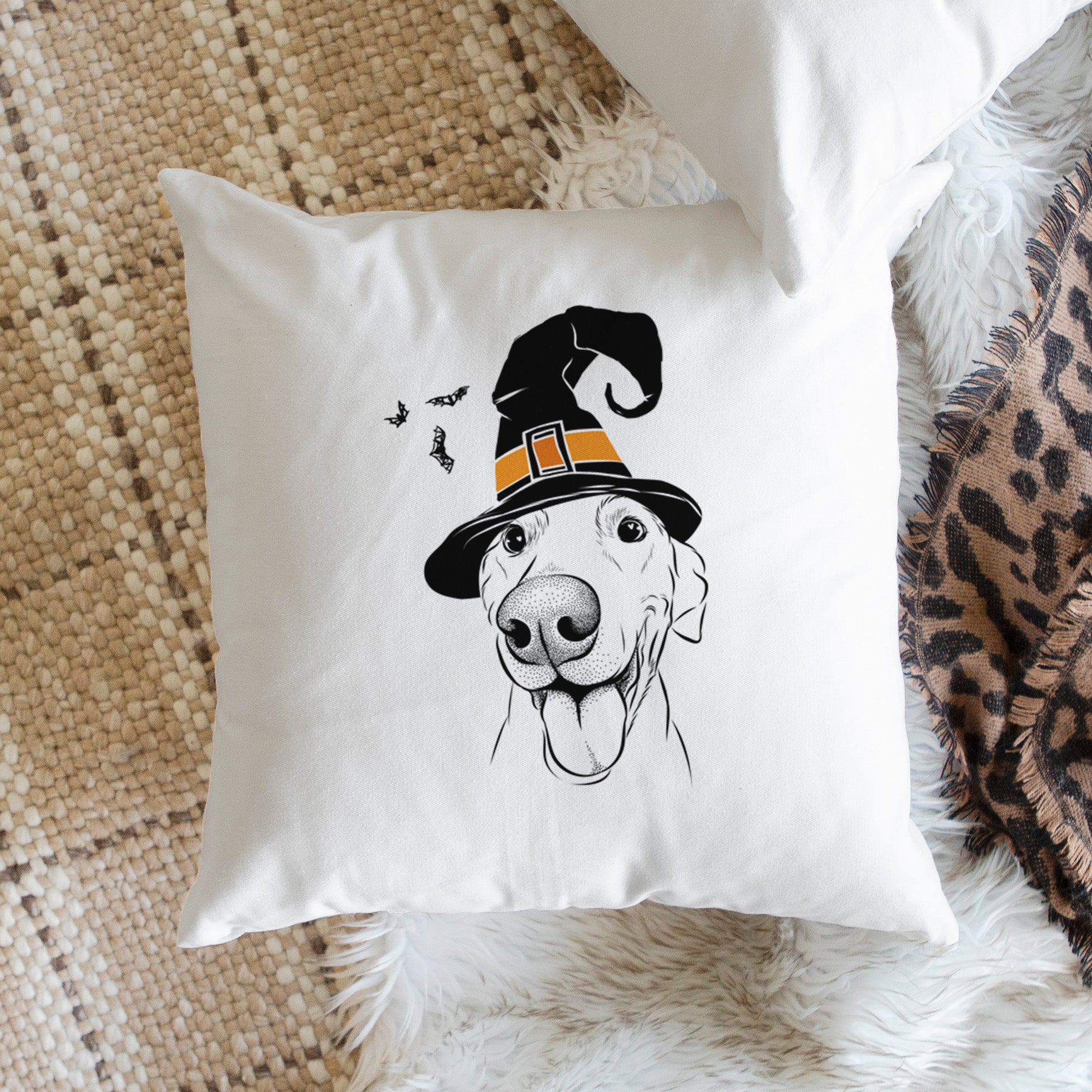 Buddy the Sato / American Village Dog - Throw Pillow Cover
