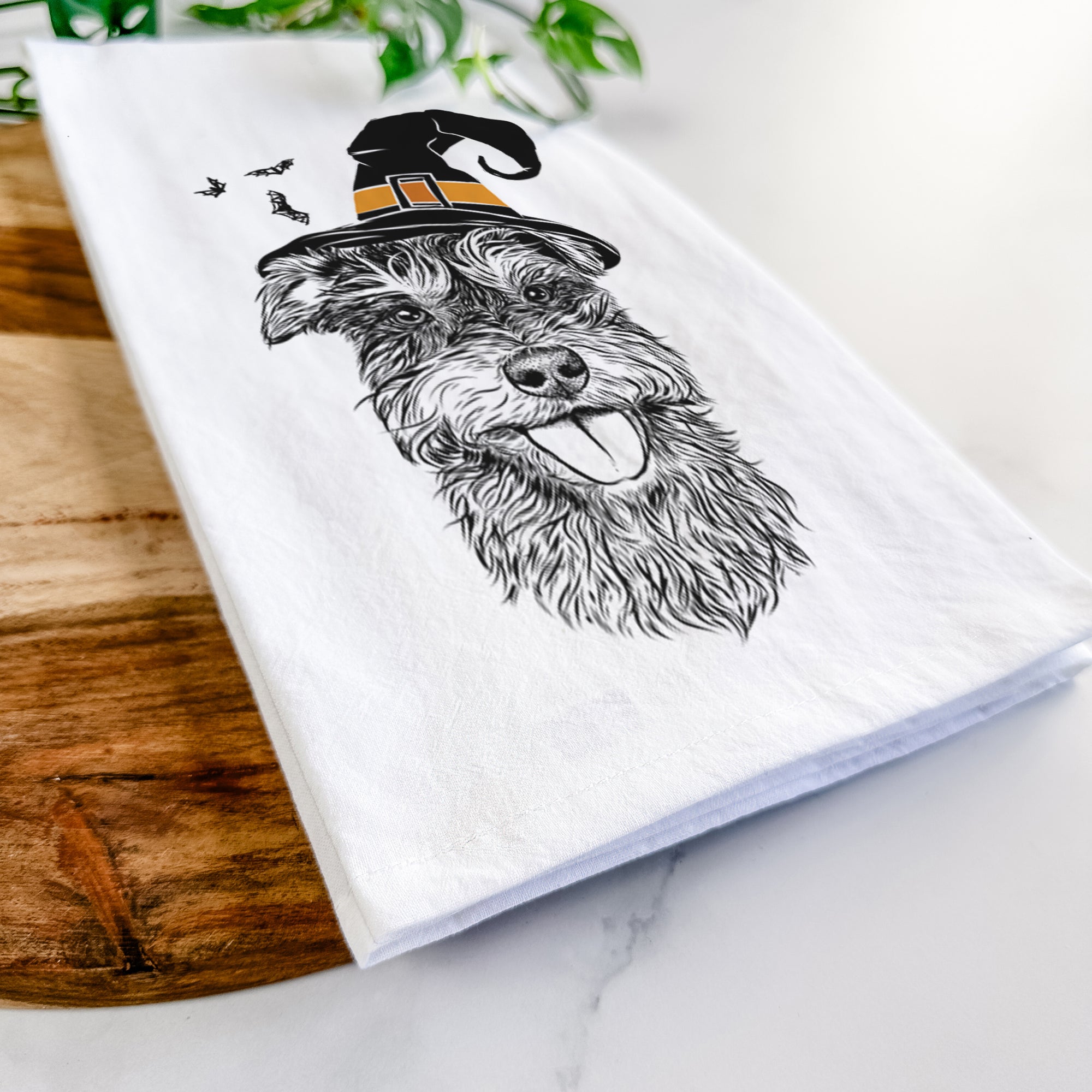 Buster the Schnoodle Tea Towel