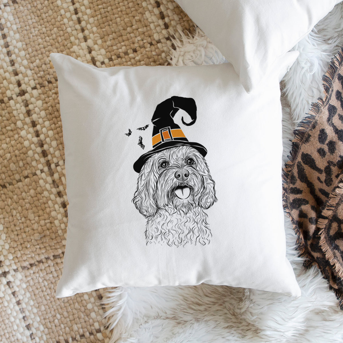 Cali the Cavapoo - Throw Pillow Cover