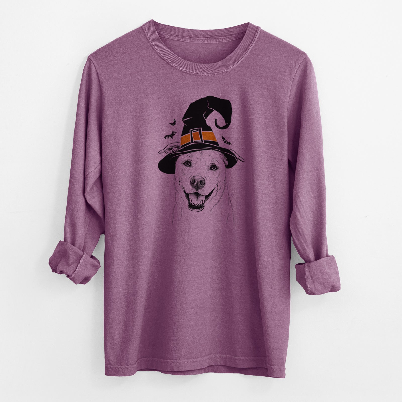 Witch Carl the Mixed Breed - Men's Heavyweight 100% Cotton Long Sleeve