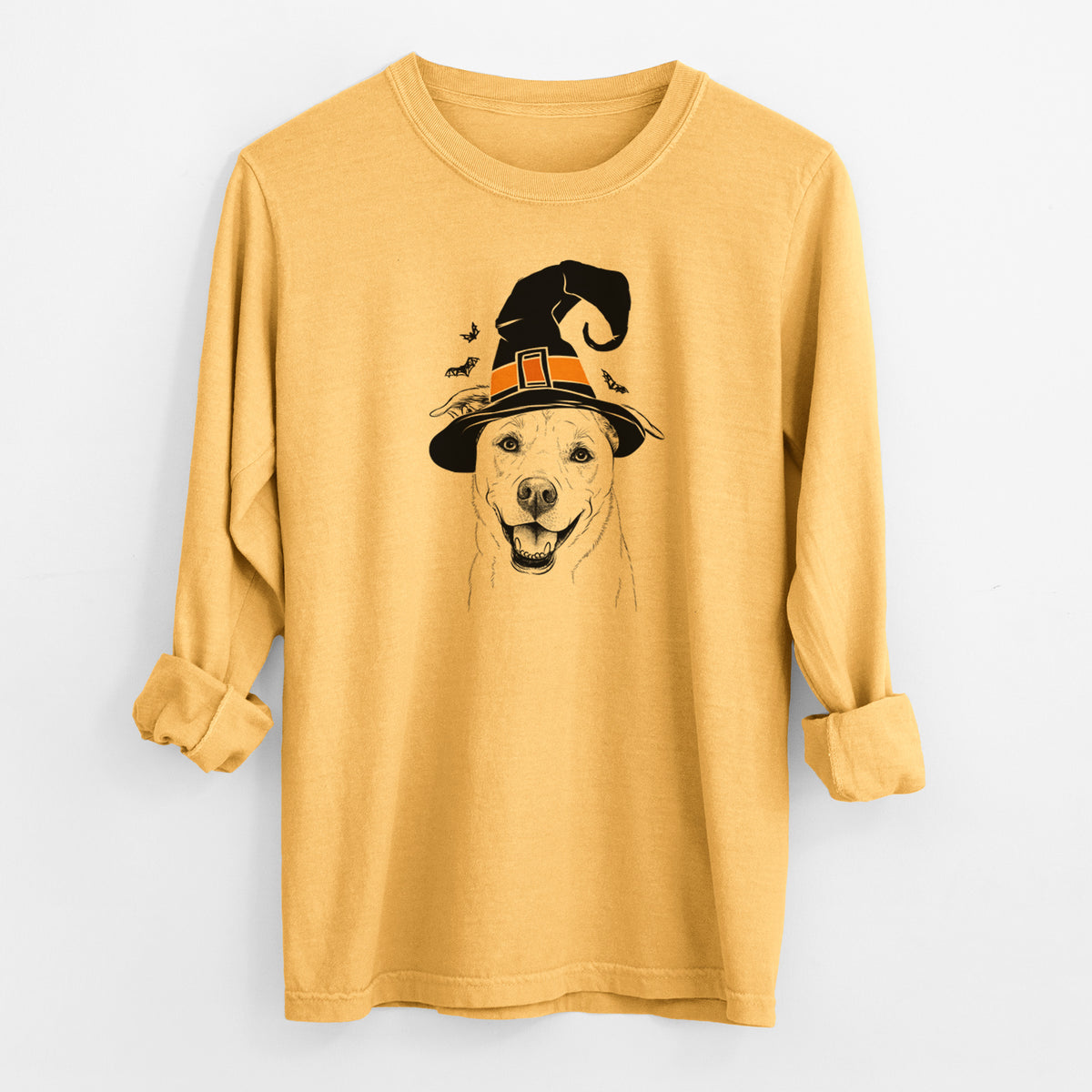 Witch Carl the Mixed Breed - Men's Heavyweight 100% Cotton Long Sleeve
