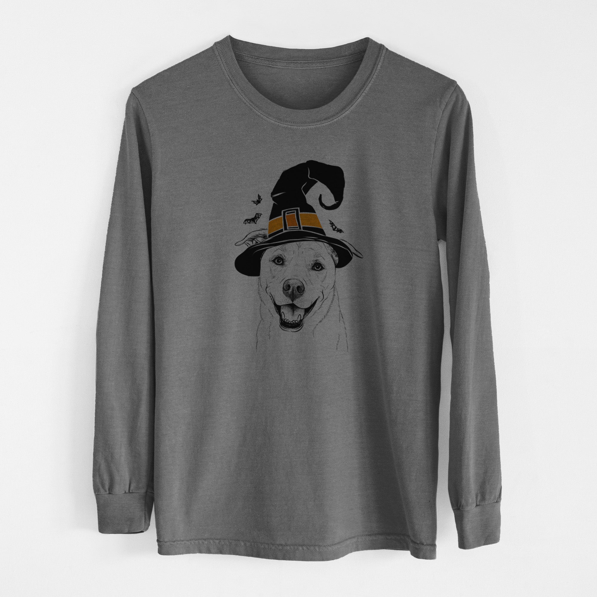 Witch Carl the Mixed Breed - Men's Heavyweight 100% Cotton Long Sleeve