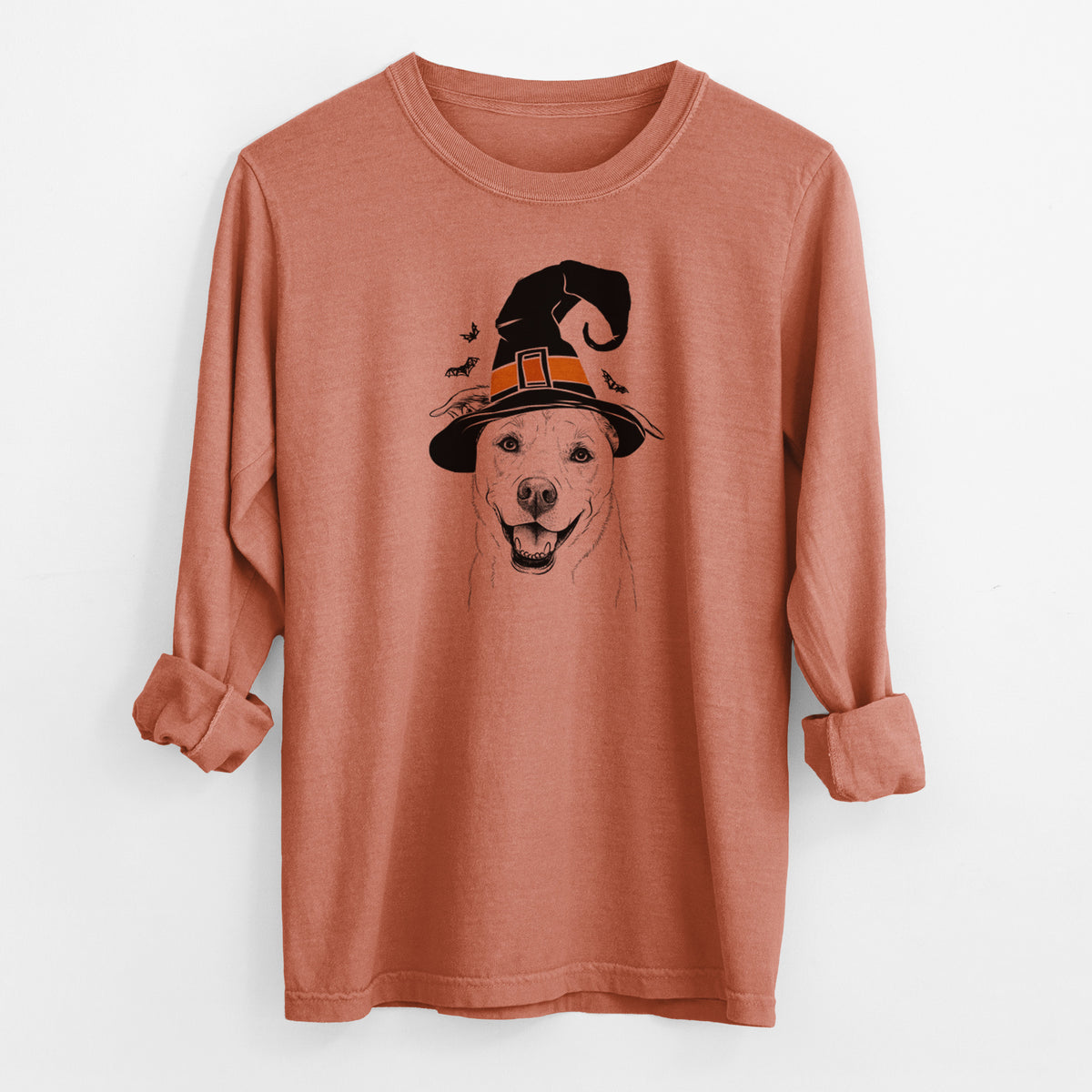 Witch Carl the Mixed Breed - Men&#39;s Heavyweight 100% Cotton Long Sleeve