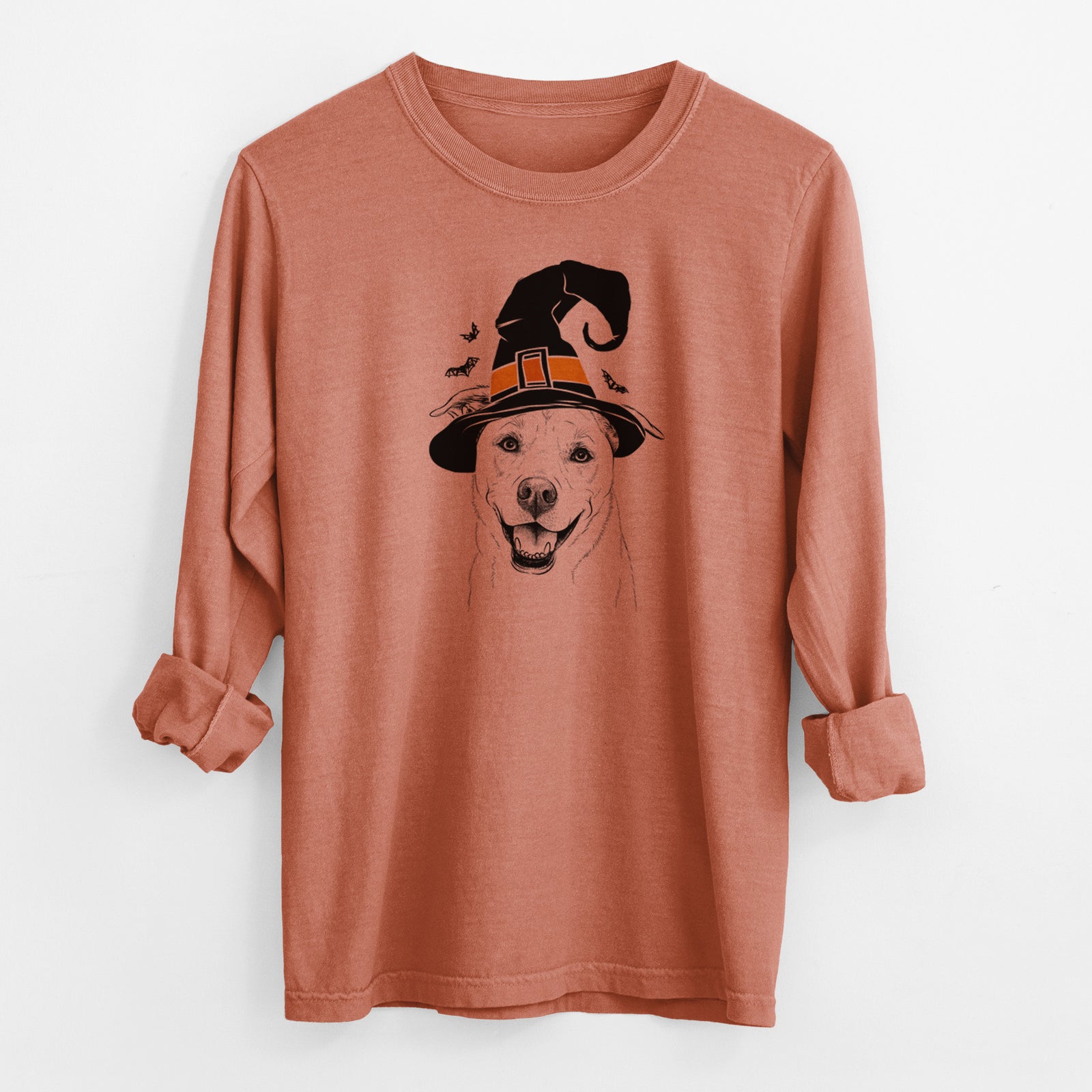 Witch Carl the Mixed Breed - Men's Heavyweight 100% Cotton Long Sleeve