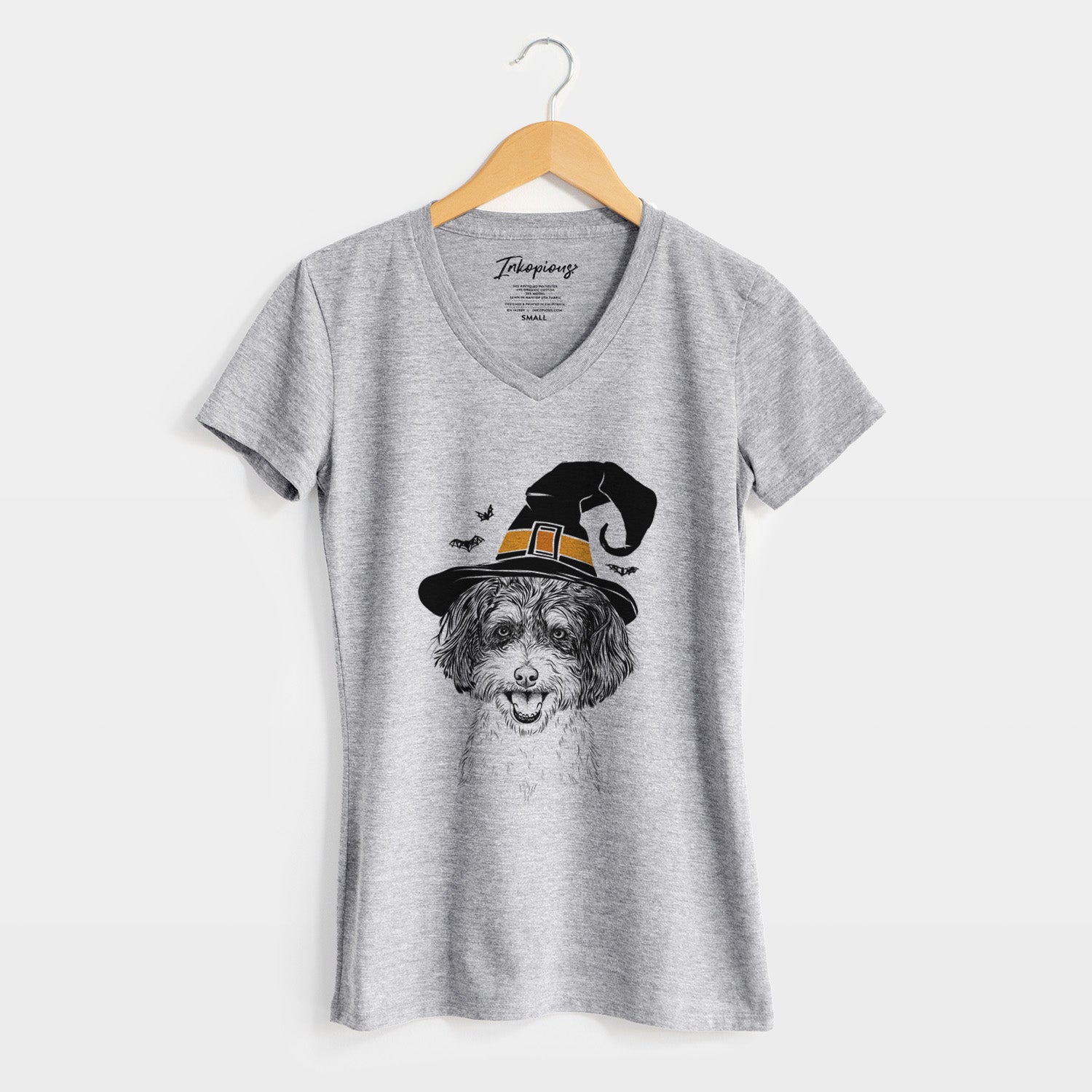 Witch Carlos the Cavapoo - Women's Perfect V-neck Shirt