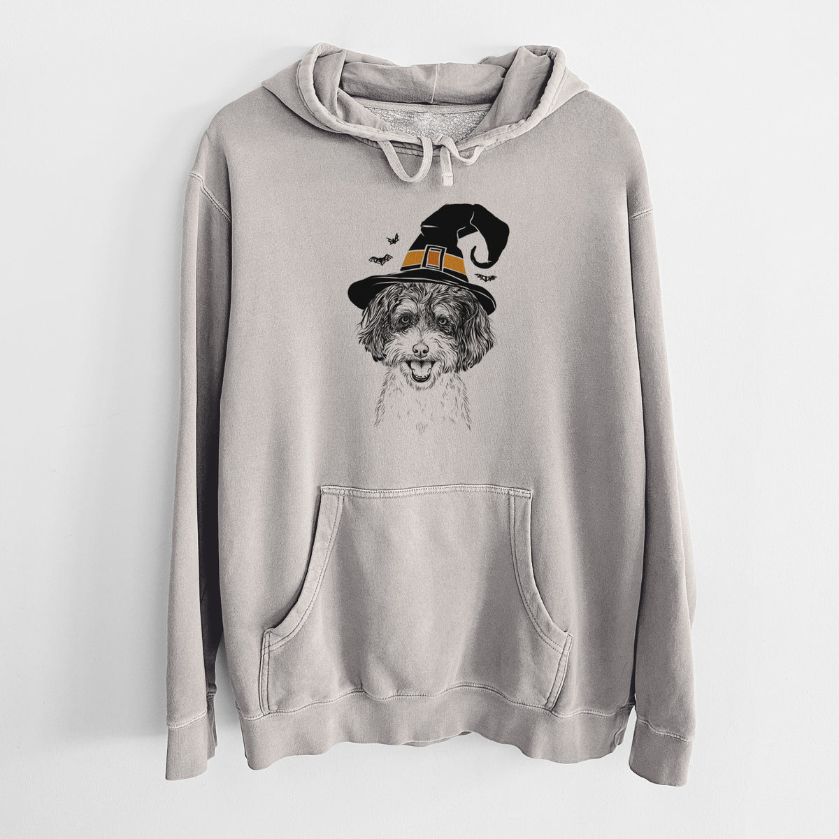 Witch Carlos the Cavapoo - Unisex Pigment Dyed Hoodie