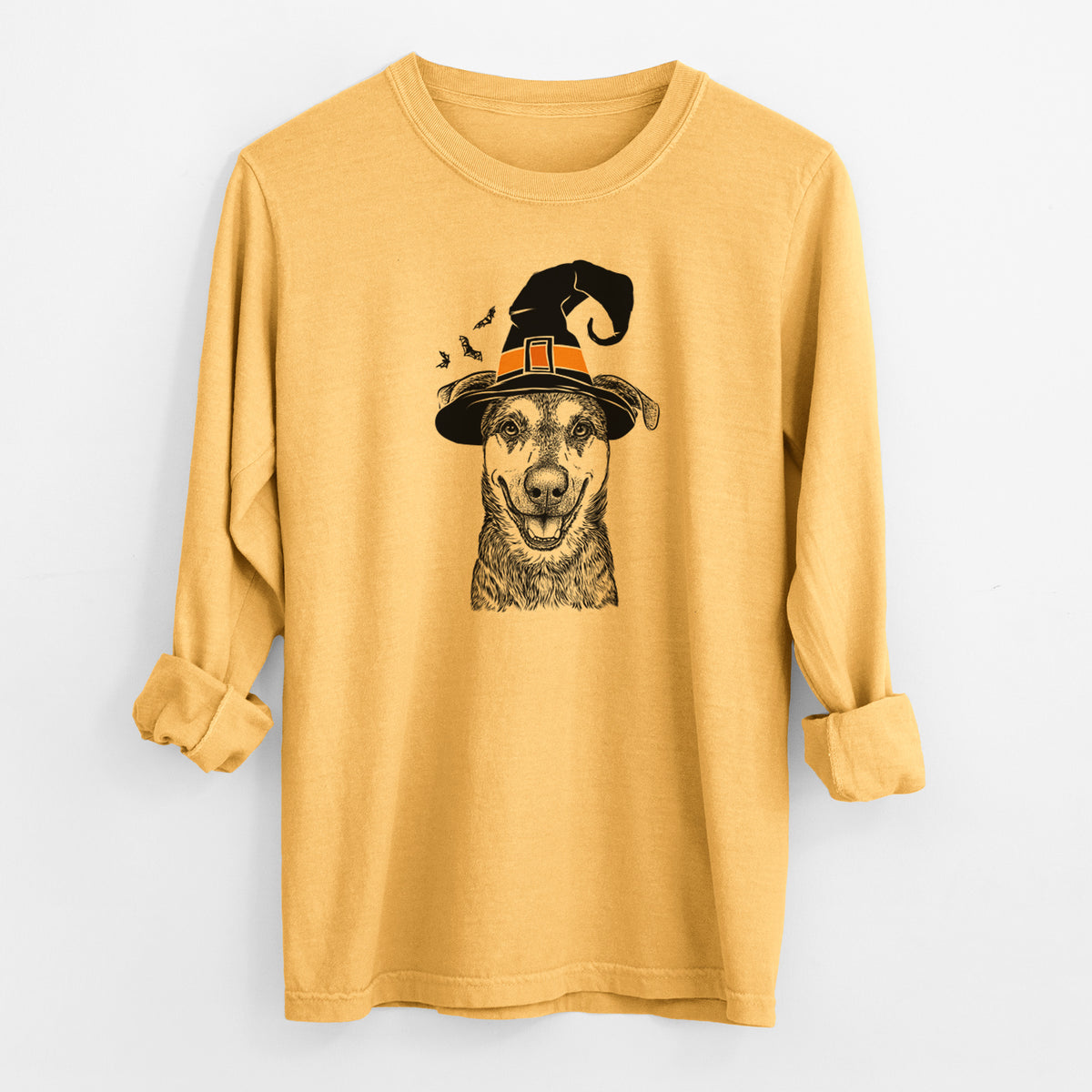 Witch Case the Mixed Breed - Men's Heavyweight 100% Cotton Long Sleeve