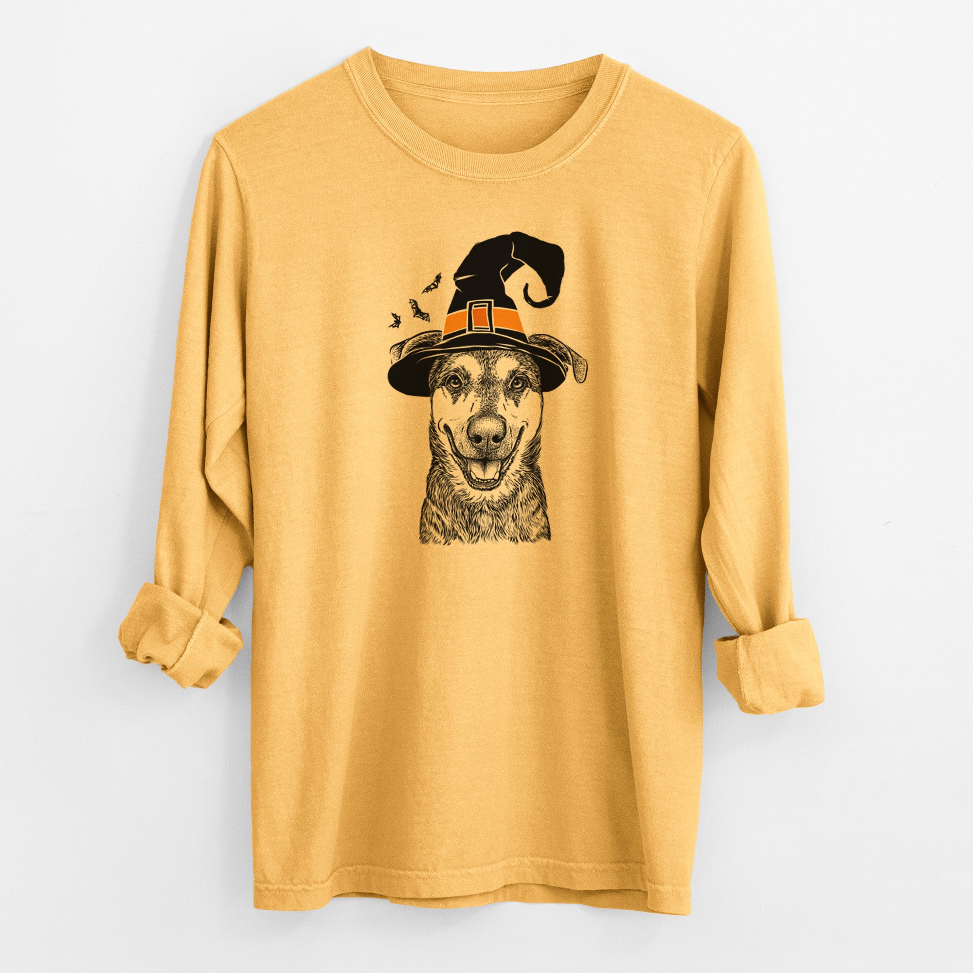 Witch Case the Mixed Breed - Men's Heavyweight 100% Cotton Long Sleeve