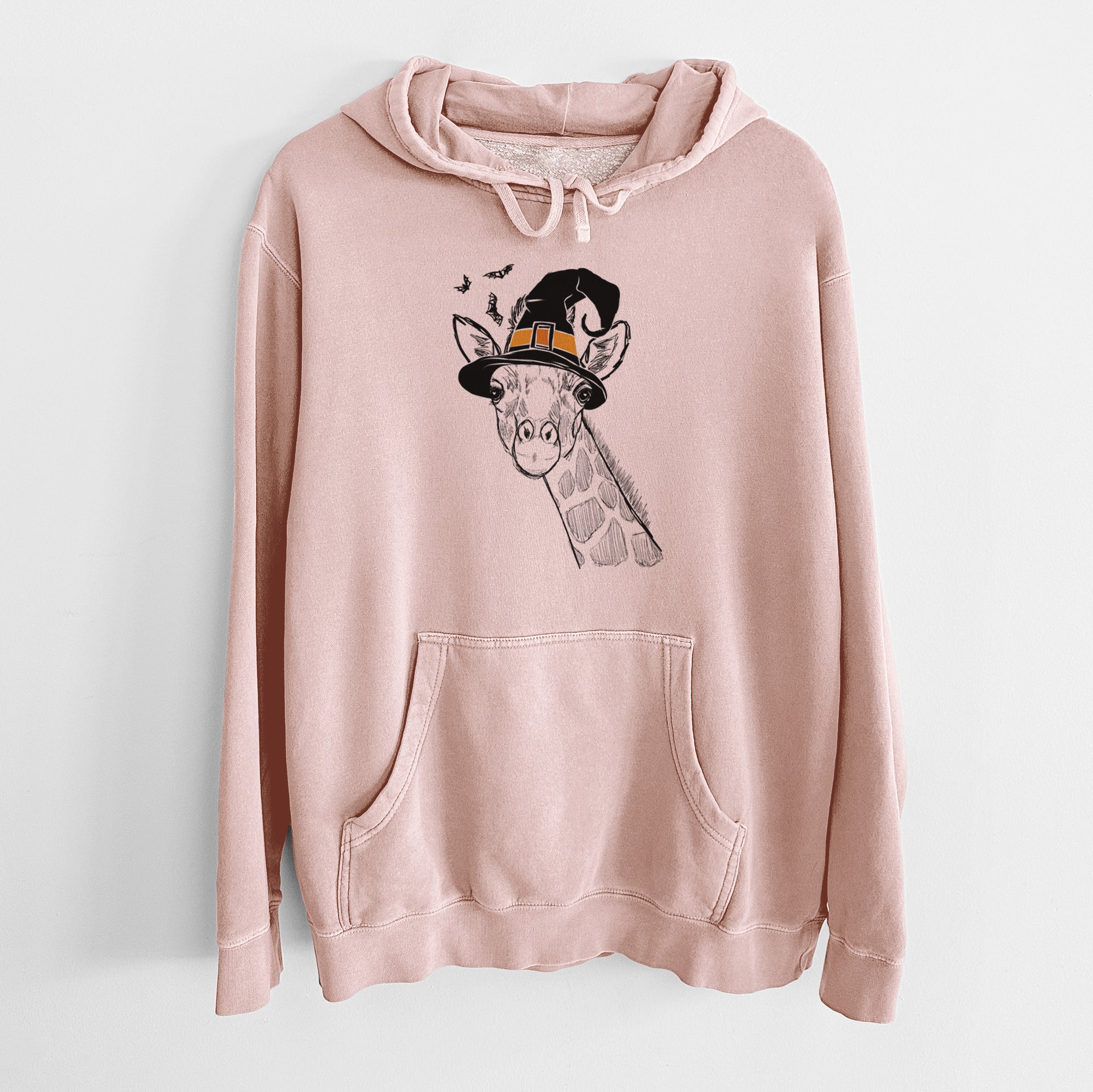 Witch Cedrick the Giraffe - Unisex Pigment Dyed Hoodie