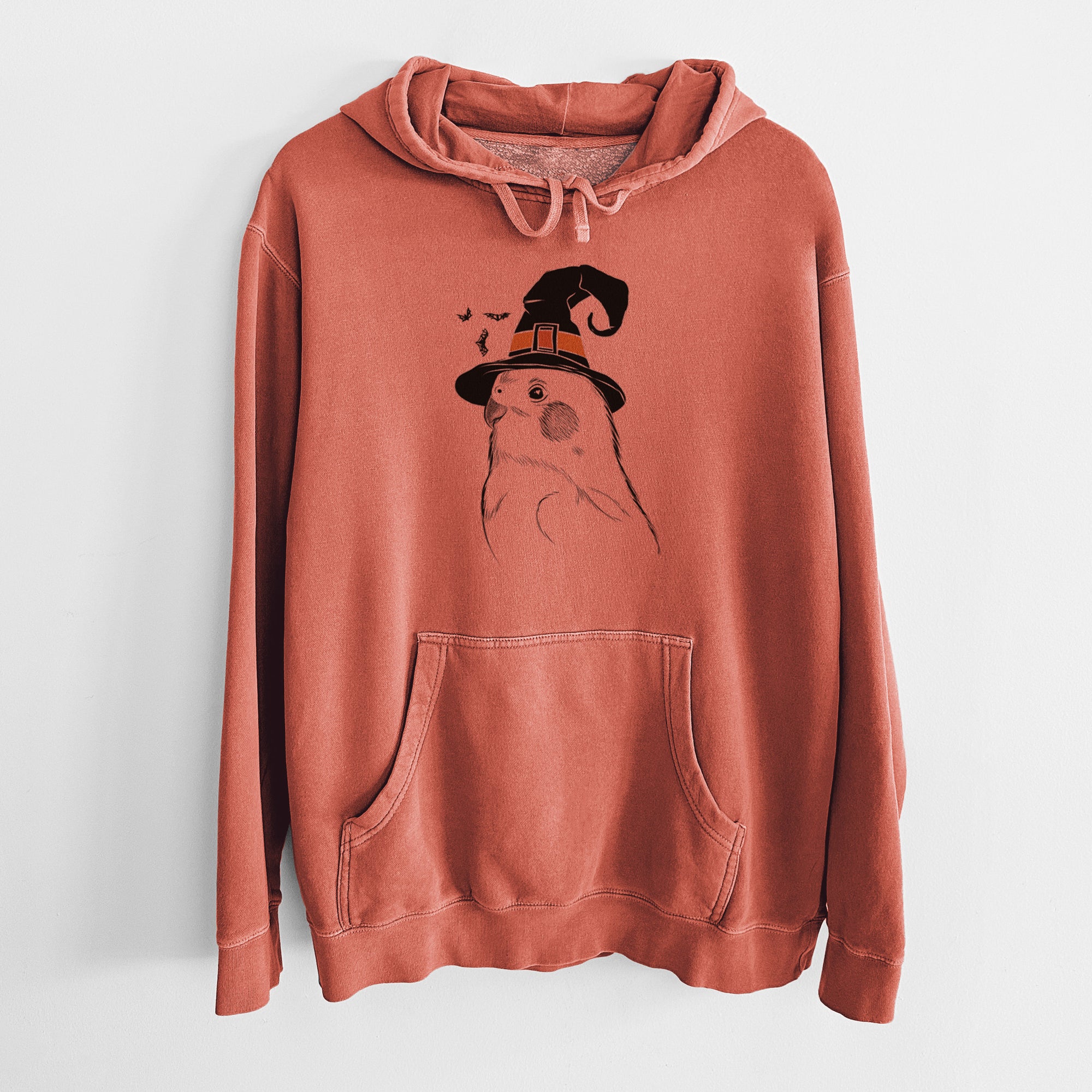 Witch Charlie the Cockatiel - Unisex Pigment Dyed Hoodie