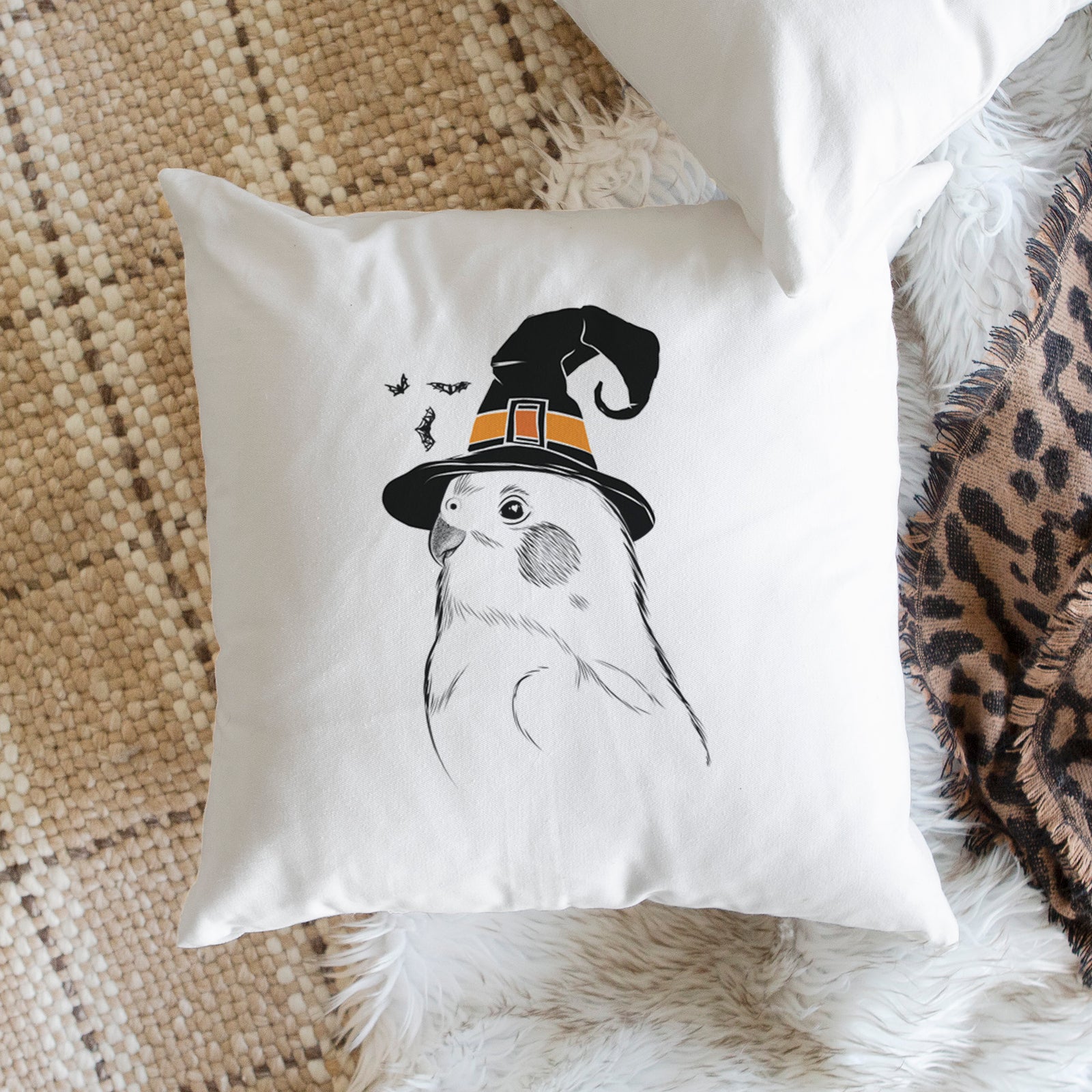 Charlie the Cockatiel - Throw Pillow Cover