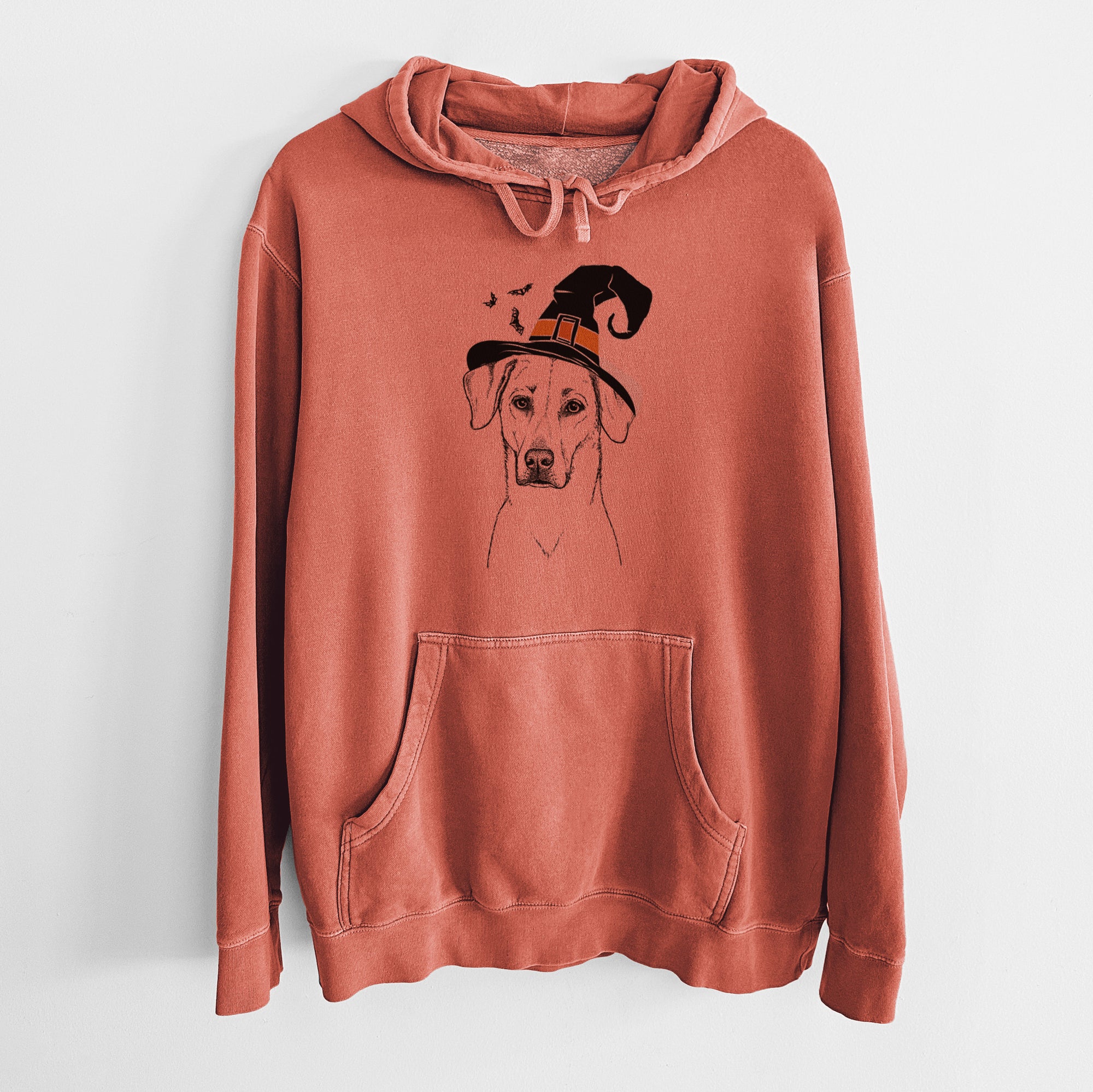 Witch Charlie Girl the Yellow Lab - Unisex Pigment Dyed Hoodie