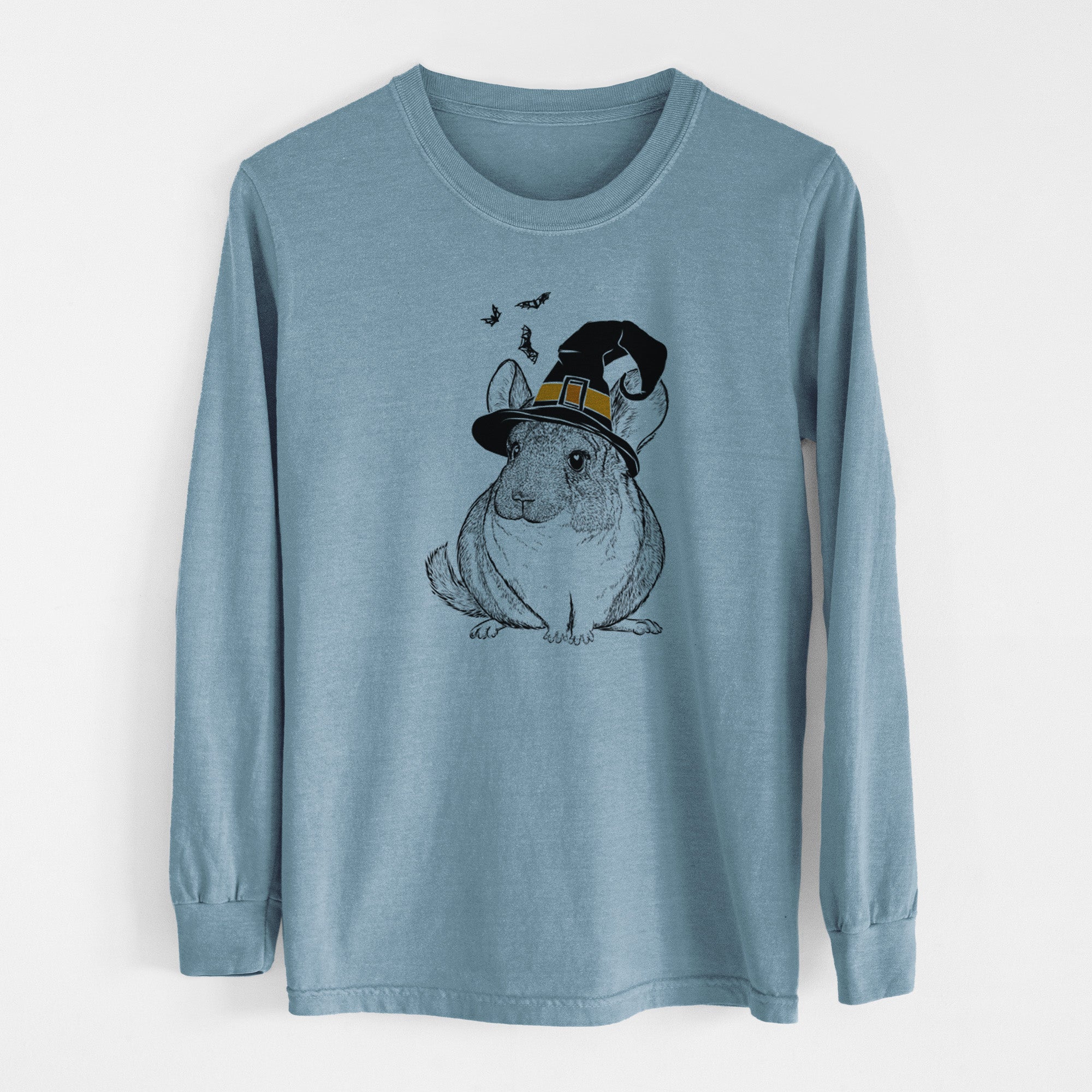 Witch Cheddar the Chinchilla - Men's Heavyweight 100% Cotton Long Sleeve