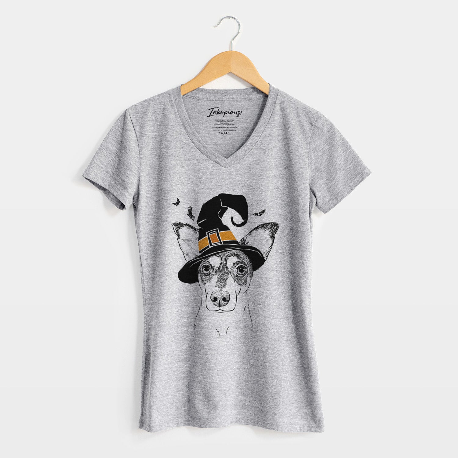 Witch Chloe the Doxie Mix - Women's Perfect V-neck Shirt