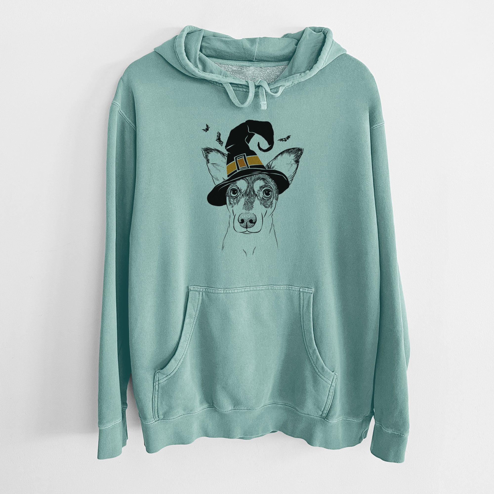 Witch Chloe the Doxie Mix - Unisex Pigment Dyed Hoodie