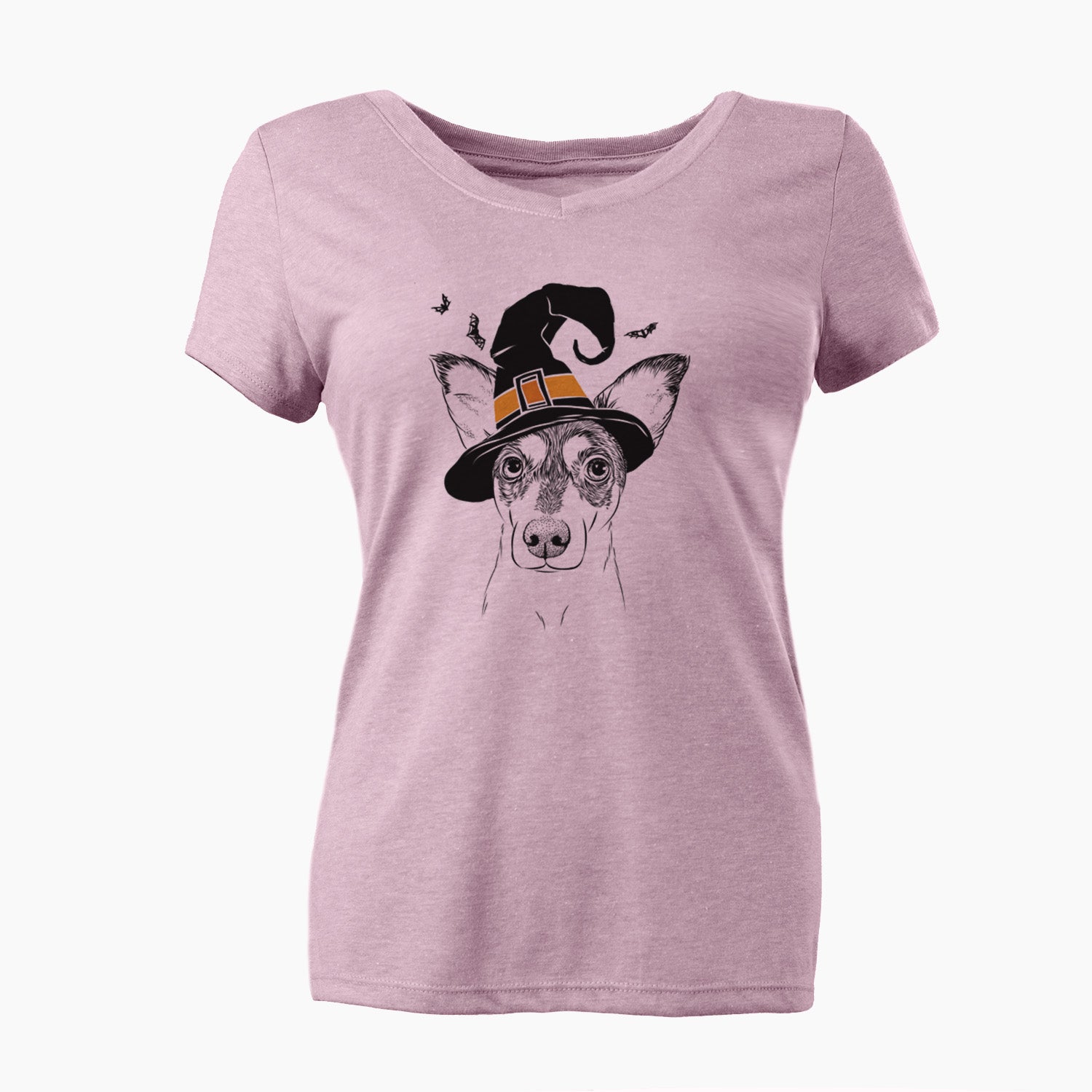 Witch Chloe the Doxie Mix - Women's Perfect V-neck Shirt