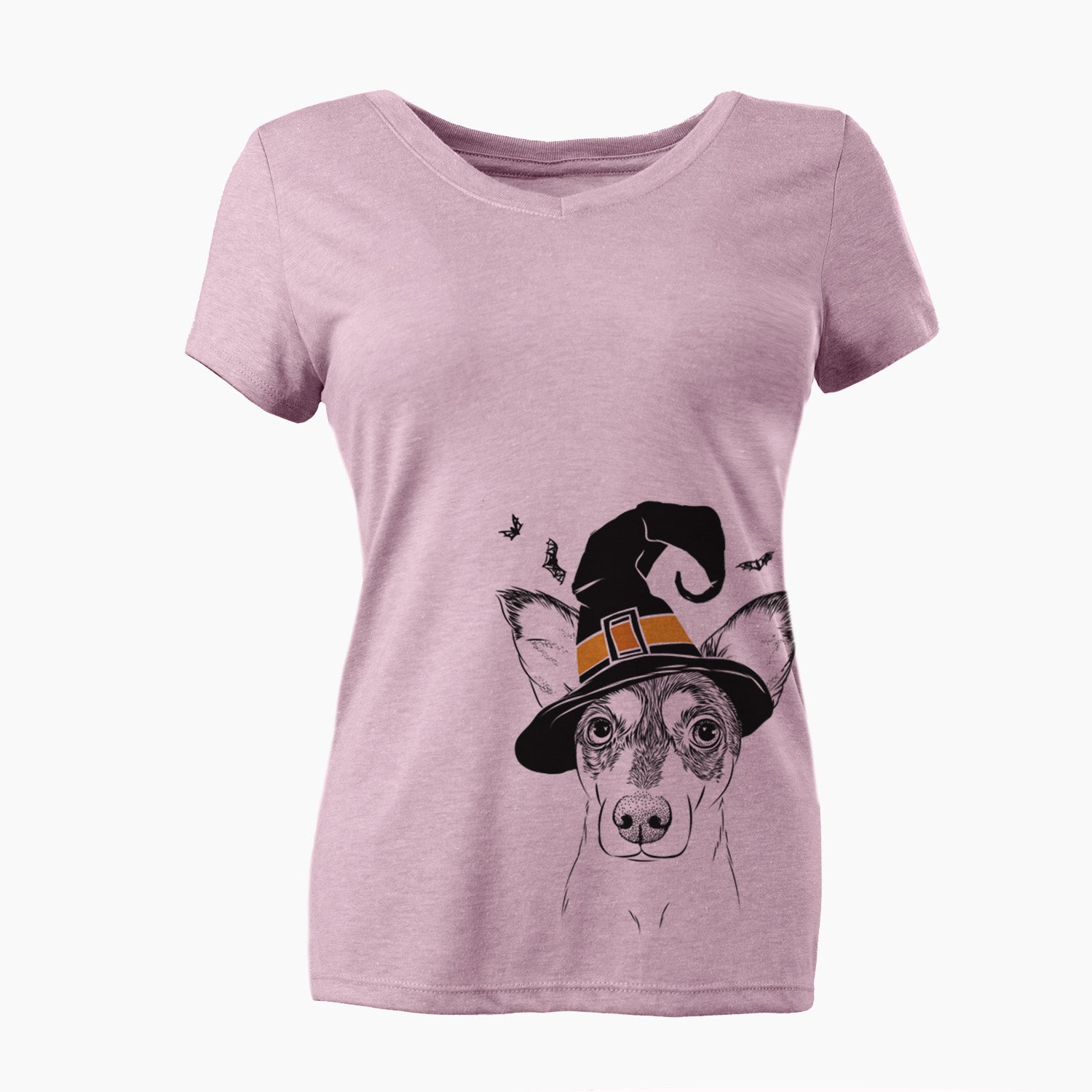 Witch Chloe the Doxie Mix - Women's Perfect V-neck Shirt